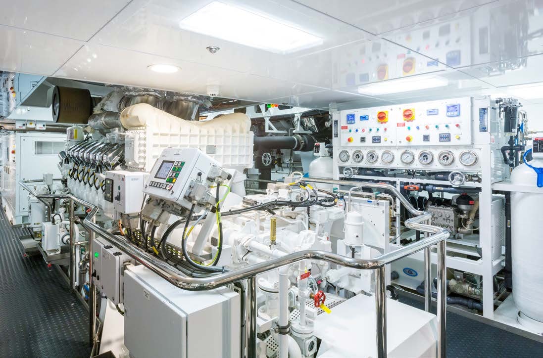 a room with several machines aboard LADY LARA Yacht for Sale