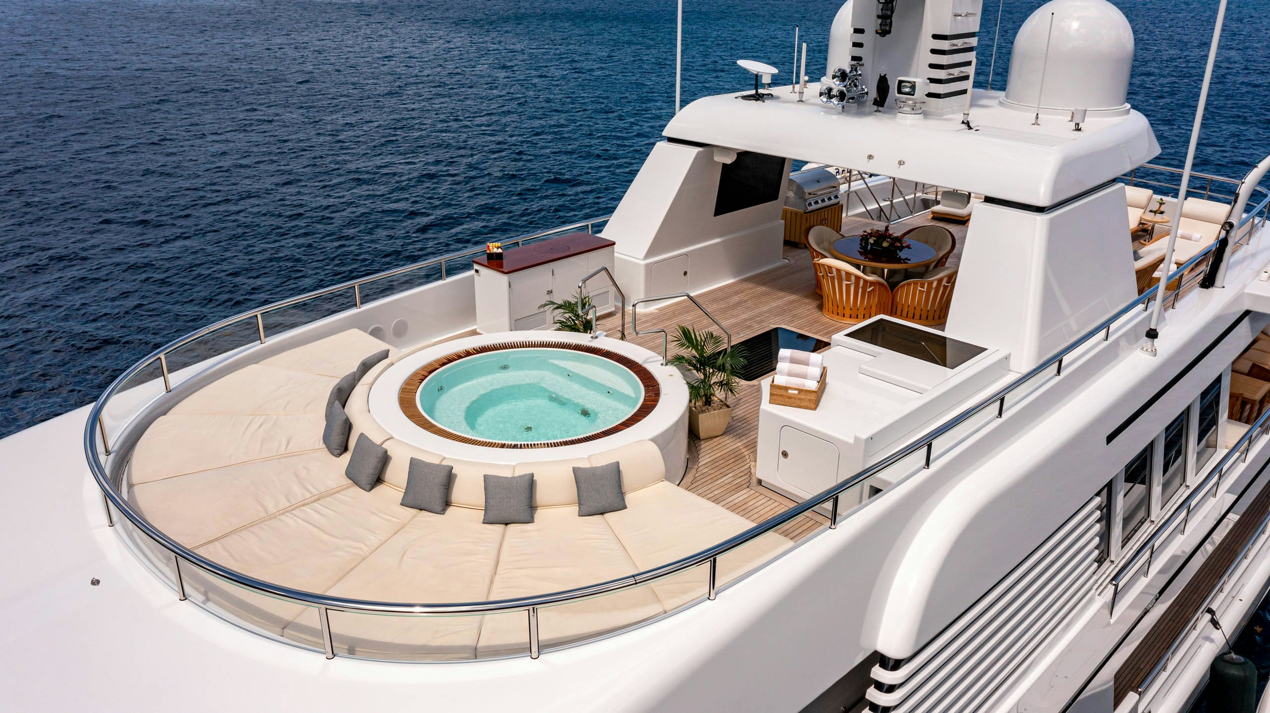 a boat on the water aboard HARLE Yacht for Charter