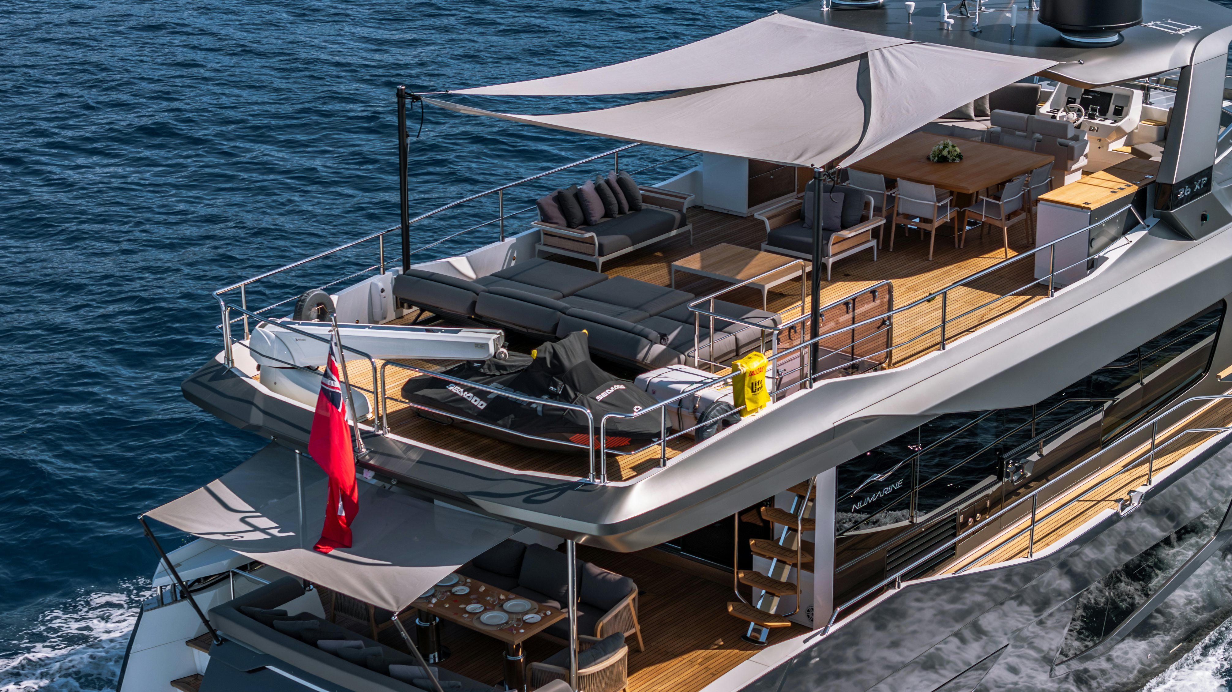 a boat on the water aboard MAORIA Yacht for Sale