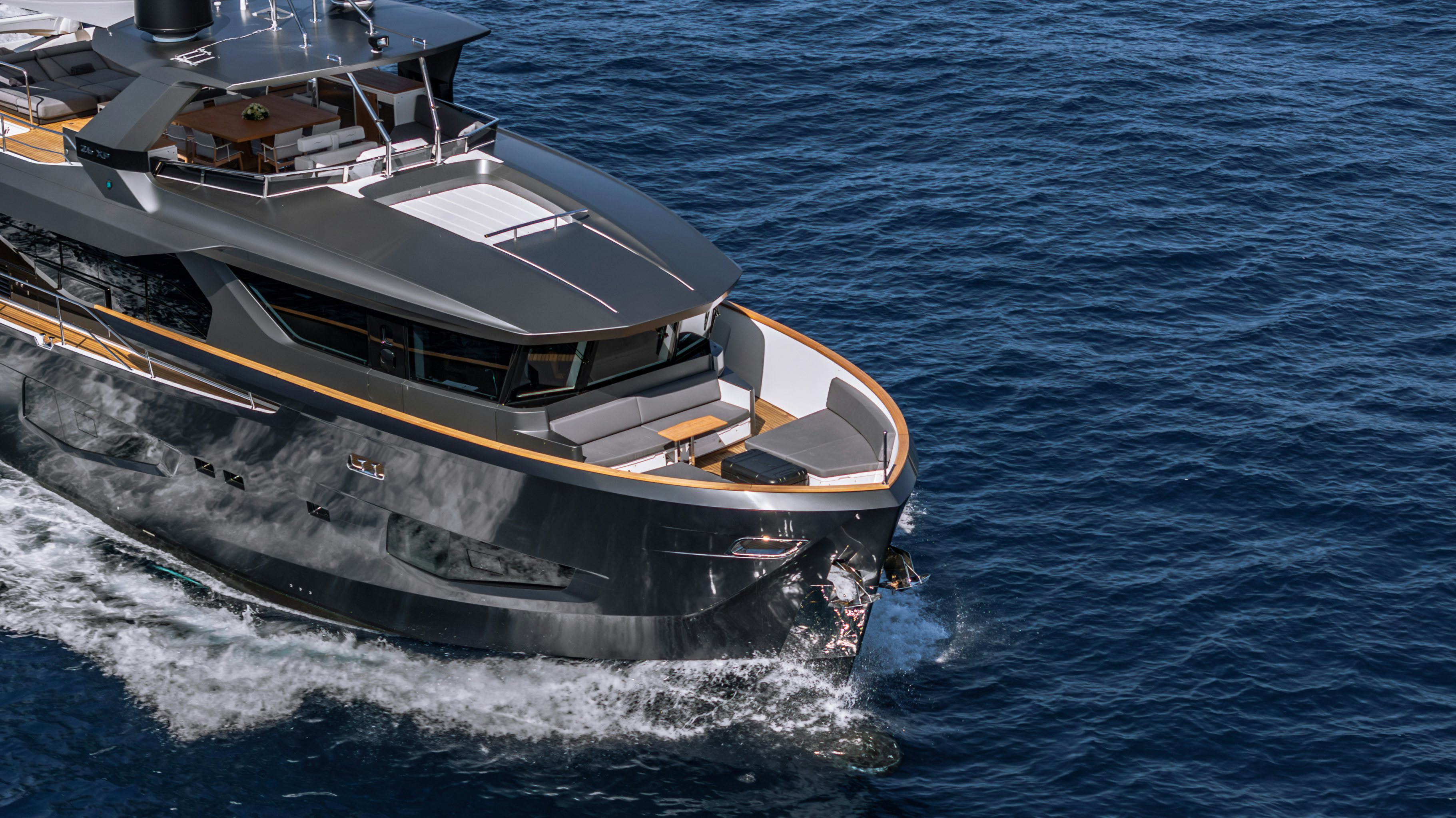 a boat on the water aboard MAORIA Yacht for Sale