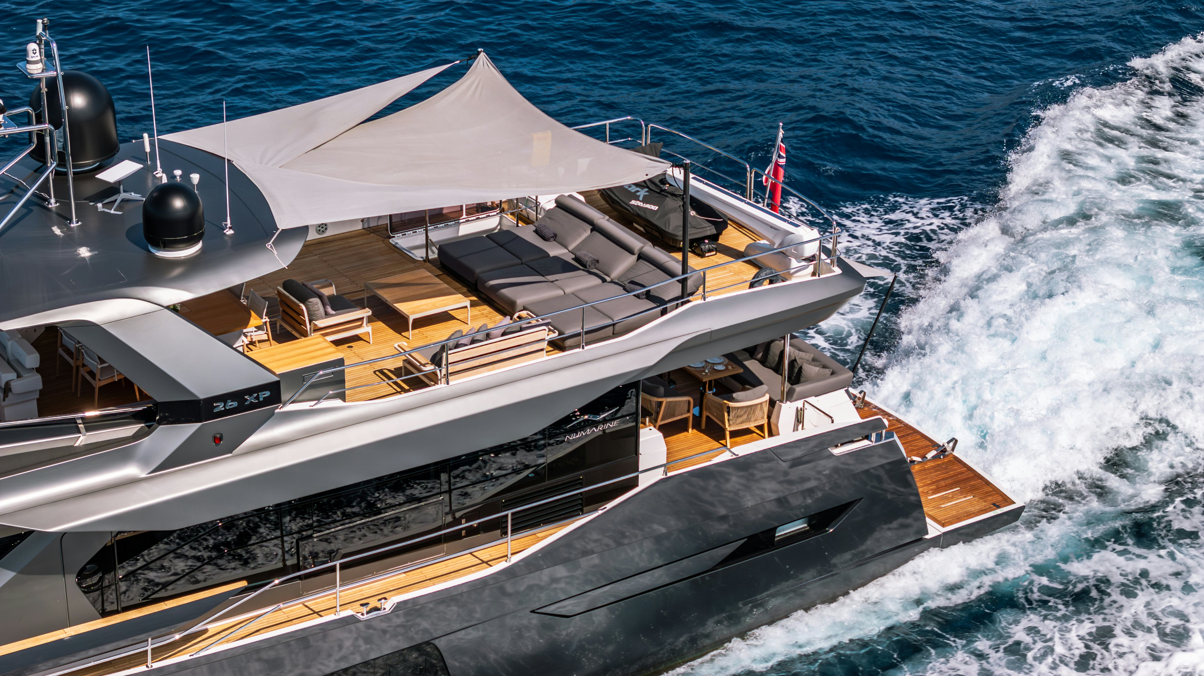 a ship on the water aboard MAORIA Yacht for Sale