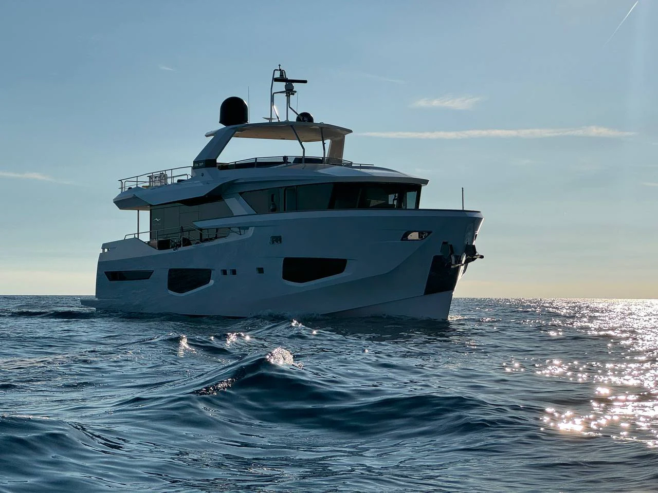 a boat in the water aboard MAORIA Yacht for Charter