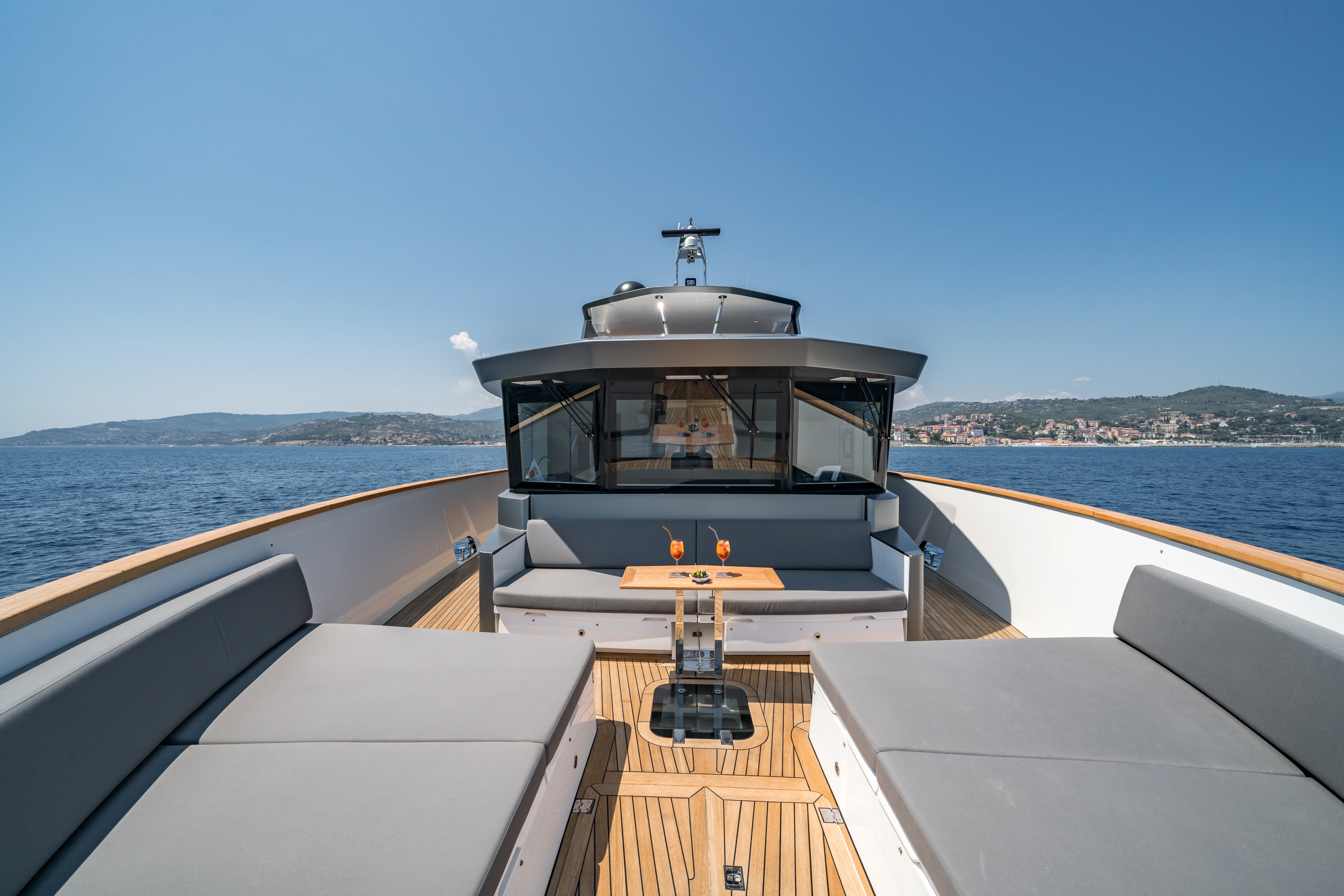 a boat on a boat aboard MAORIA Yacht for Charter