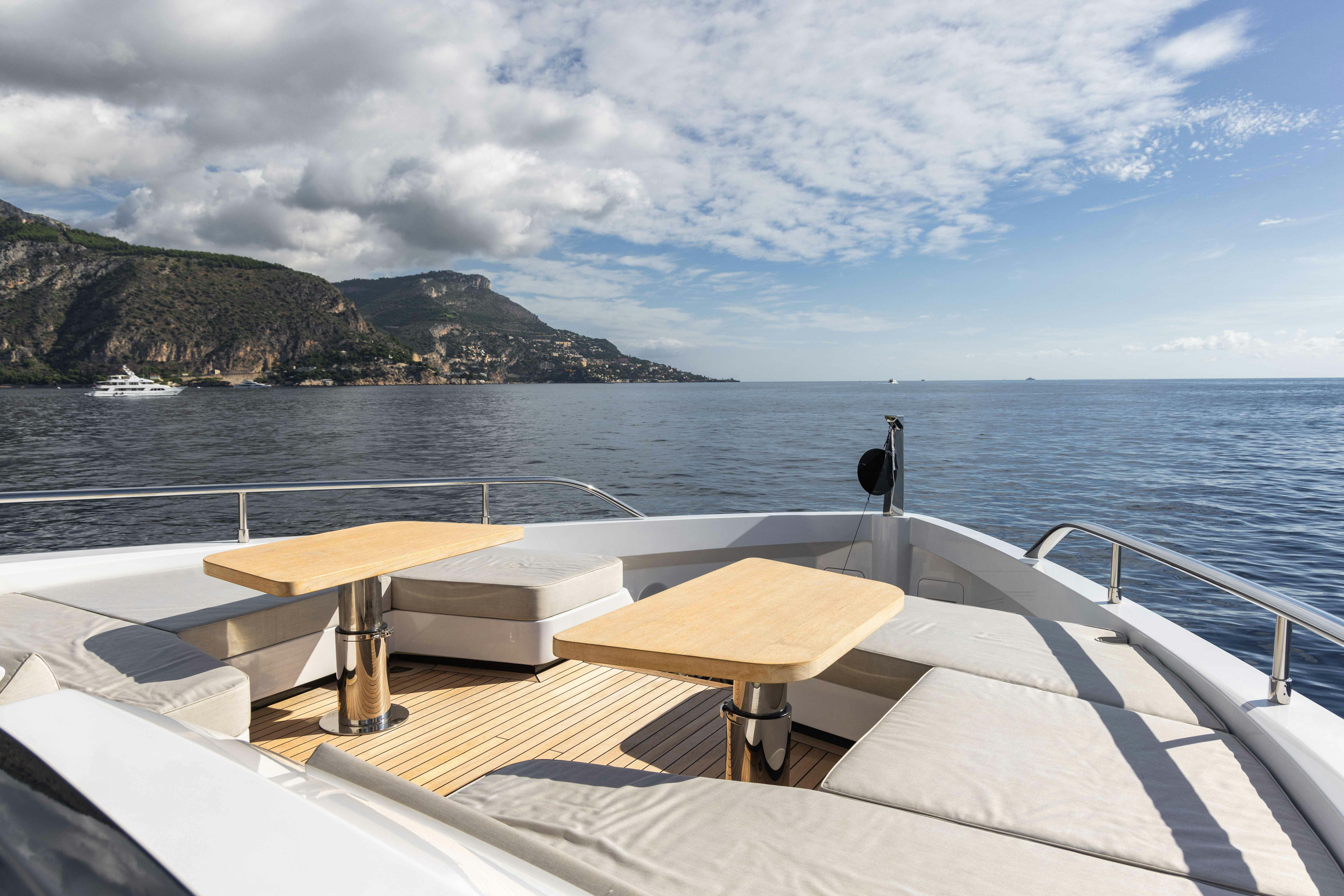 a boat on the water aboard OCEAN KING DUCALE 120 Yacht for Sale
