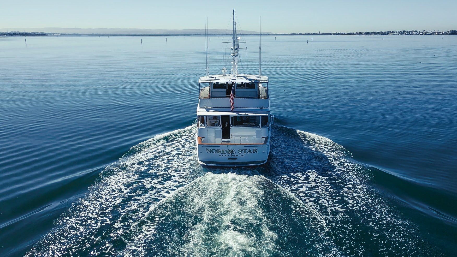 a boat on the water aboard NORDIC STAR Yacht for Sale