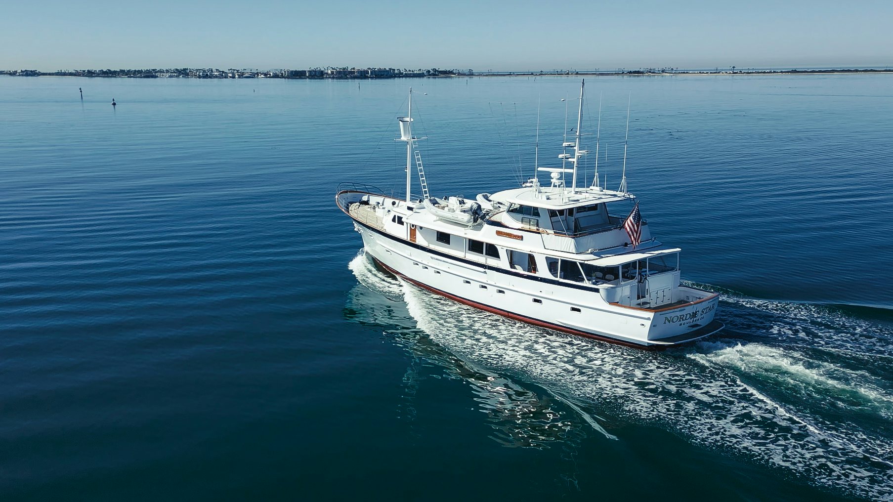 a boat on the water aboard NORDIC STAR Yacht for Sale