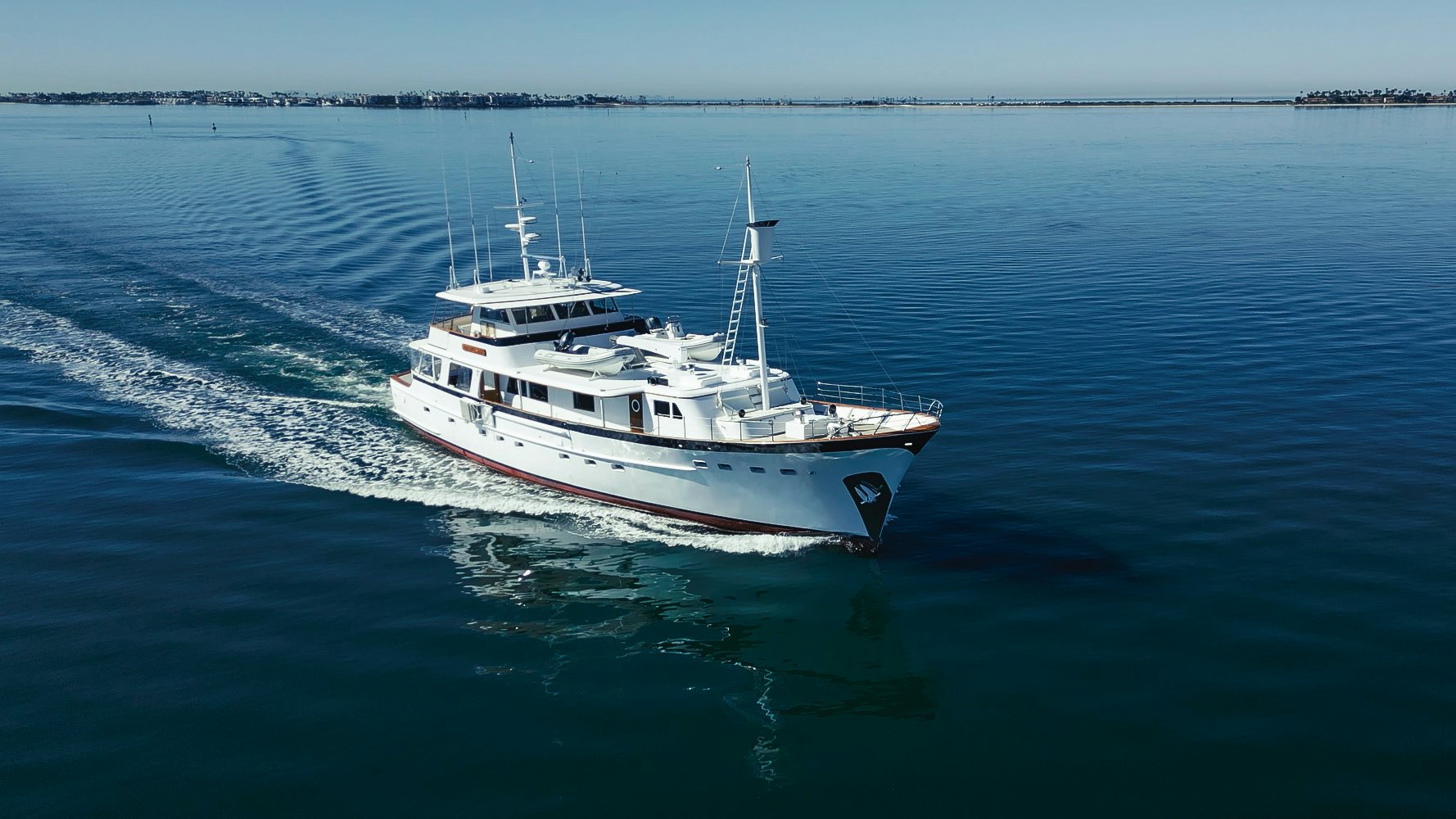 a boat on the water aboard NORDIC STAR Yacht for Sale