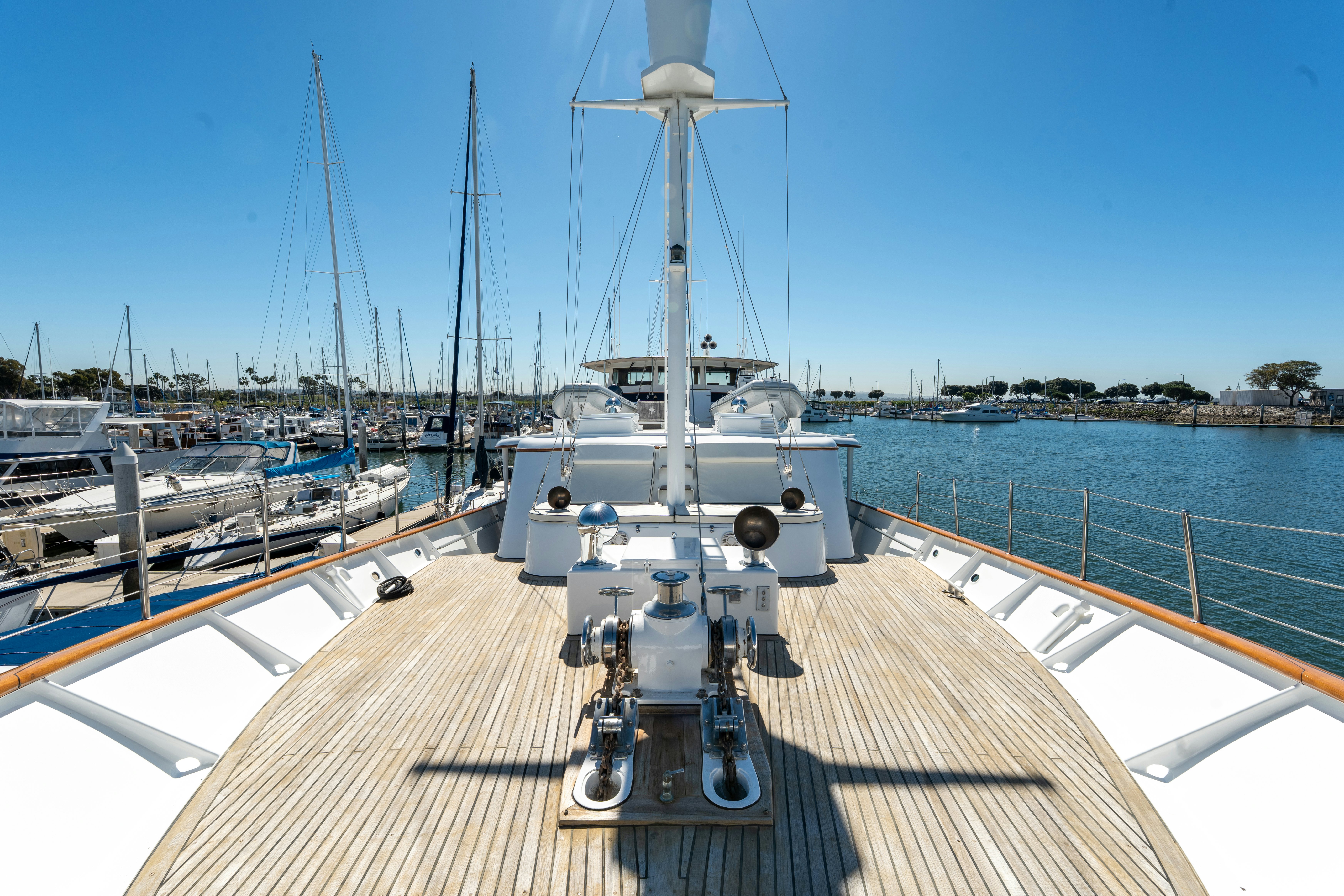 a boat on a dock aboard NORDIC STAR Yacht for Sale