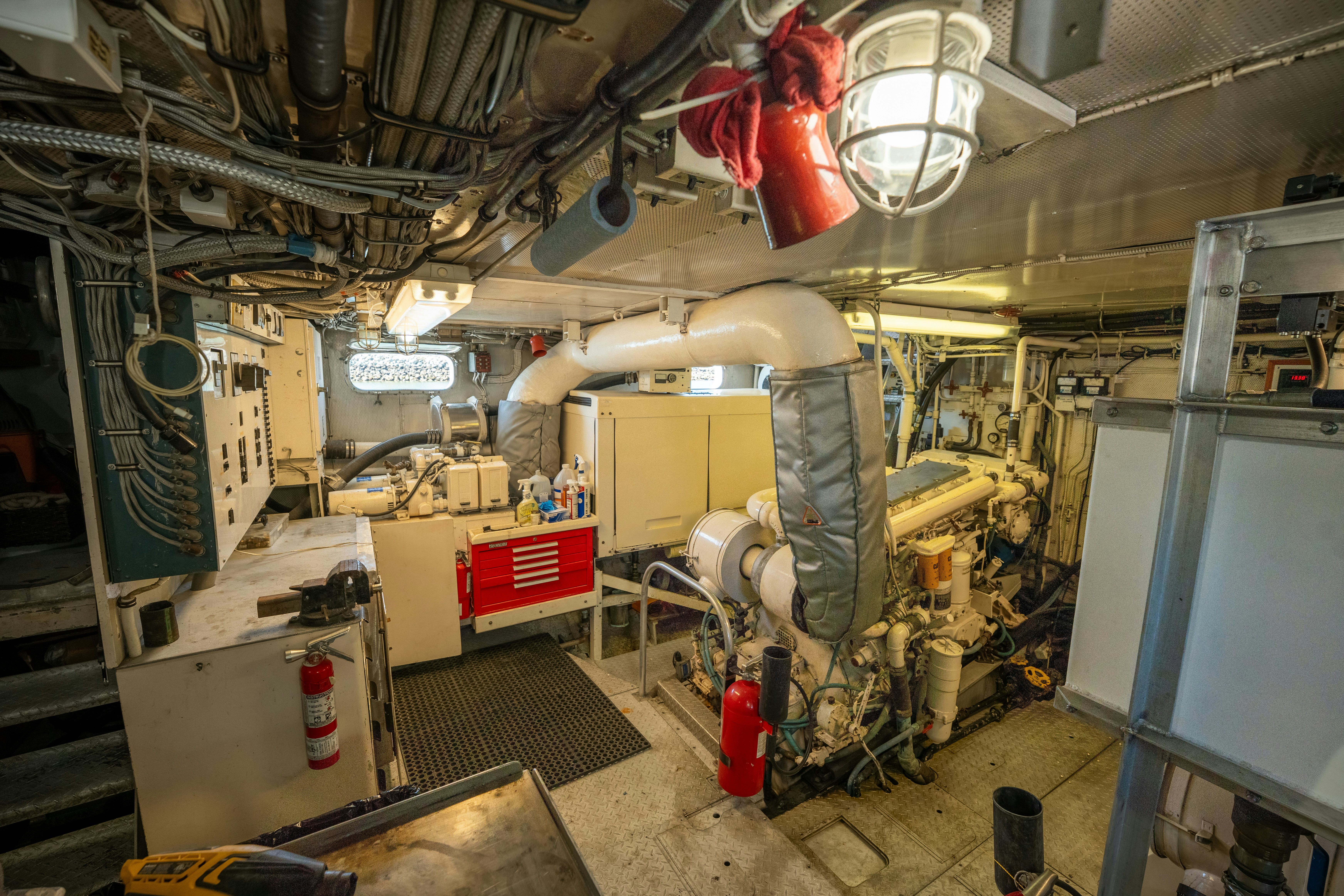 a room with machinery and equipment aboard NORDIC STAR Yacht for Sale