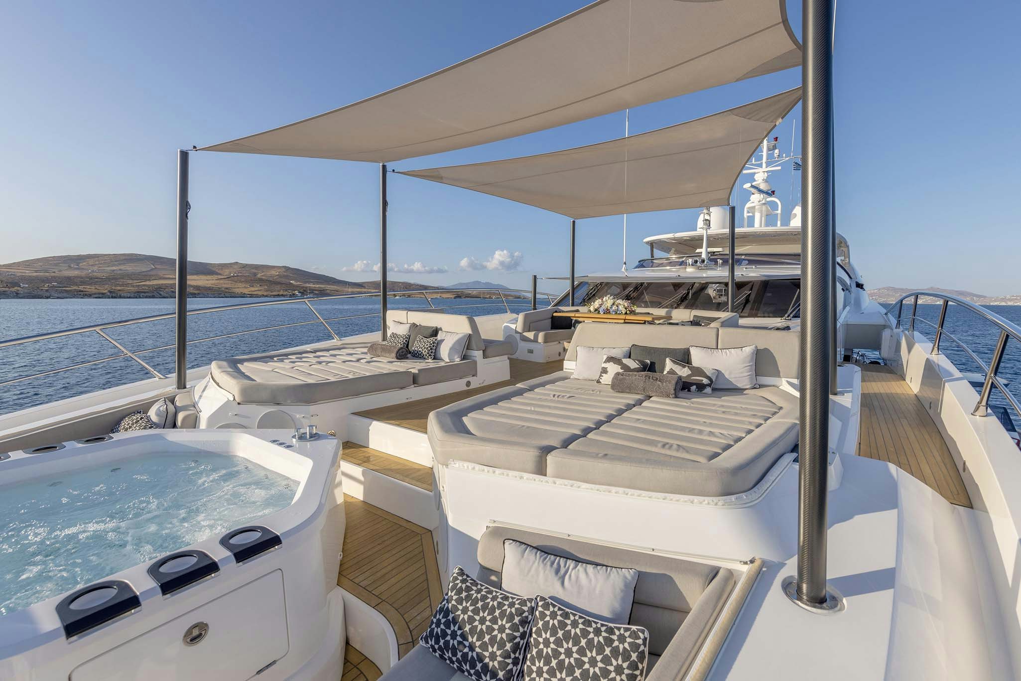 a boat on the water aboard NOROADER Yacht for Charter