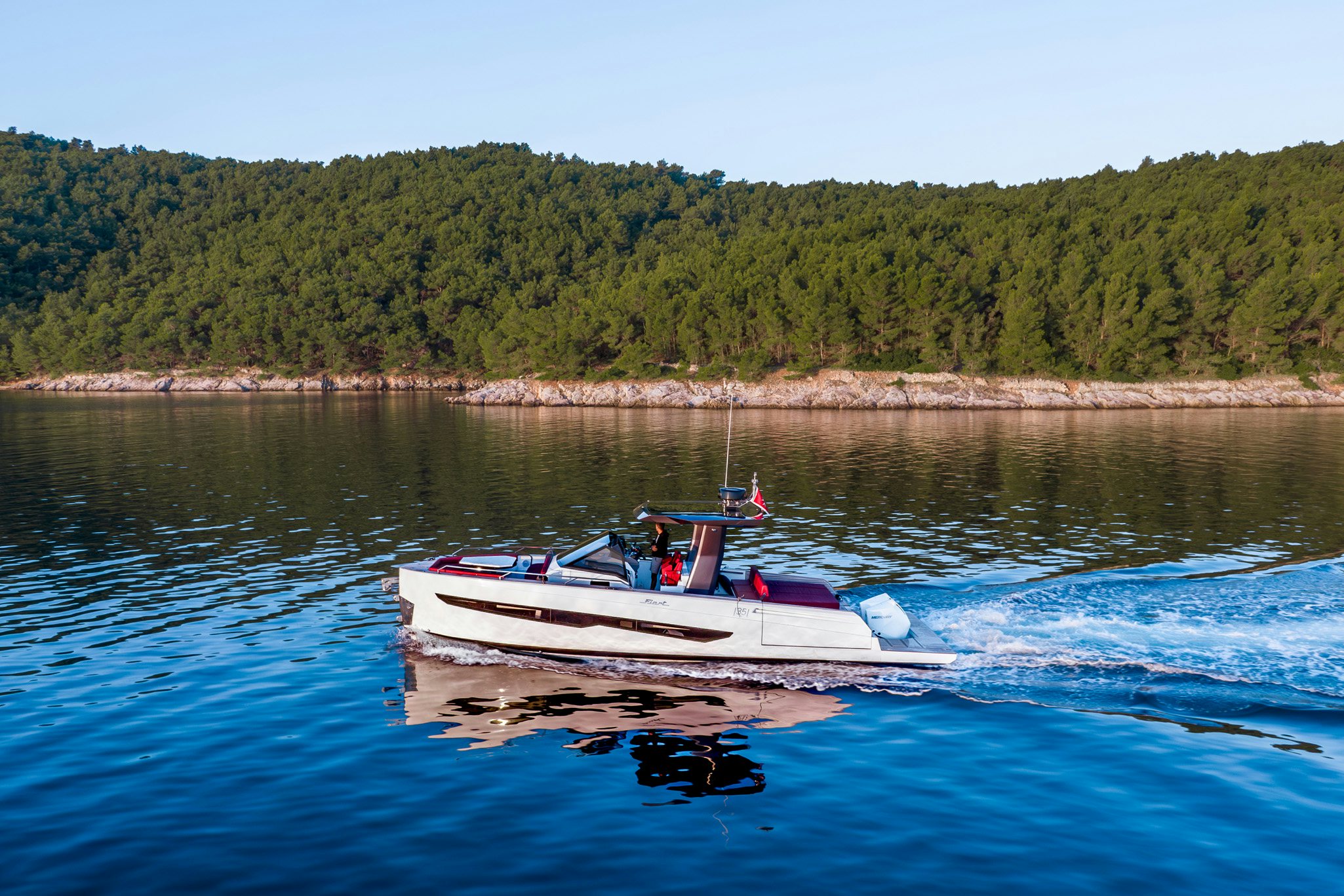 a boat on the water aboard NOROADER Yacht for Charter