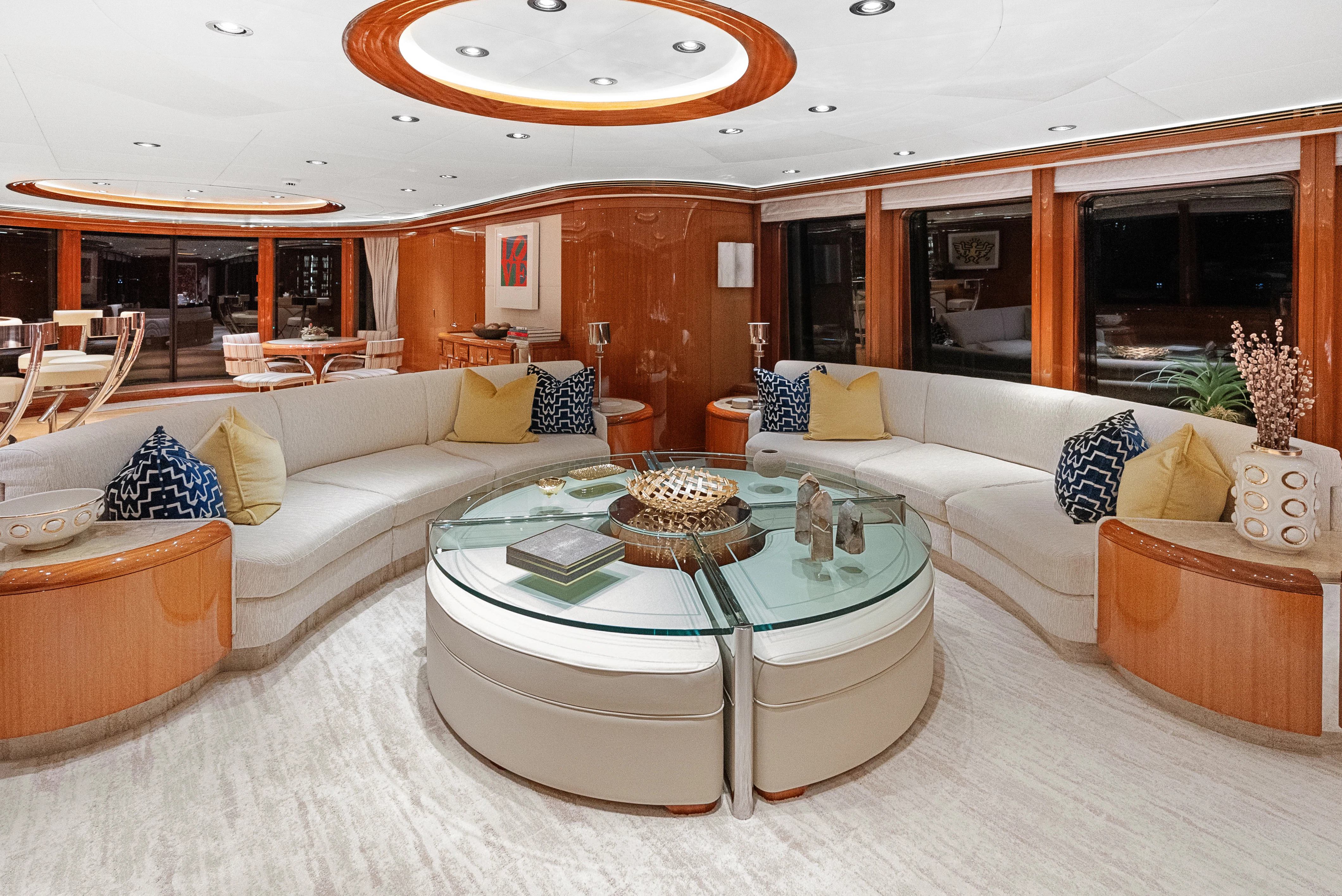 graphical user interface aboard AMICA MEA Yacht for Sale