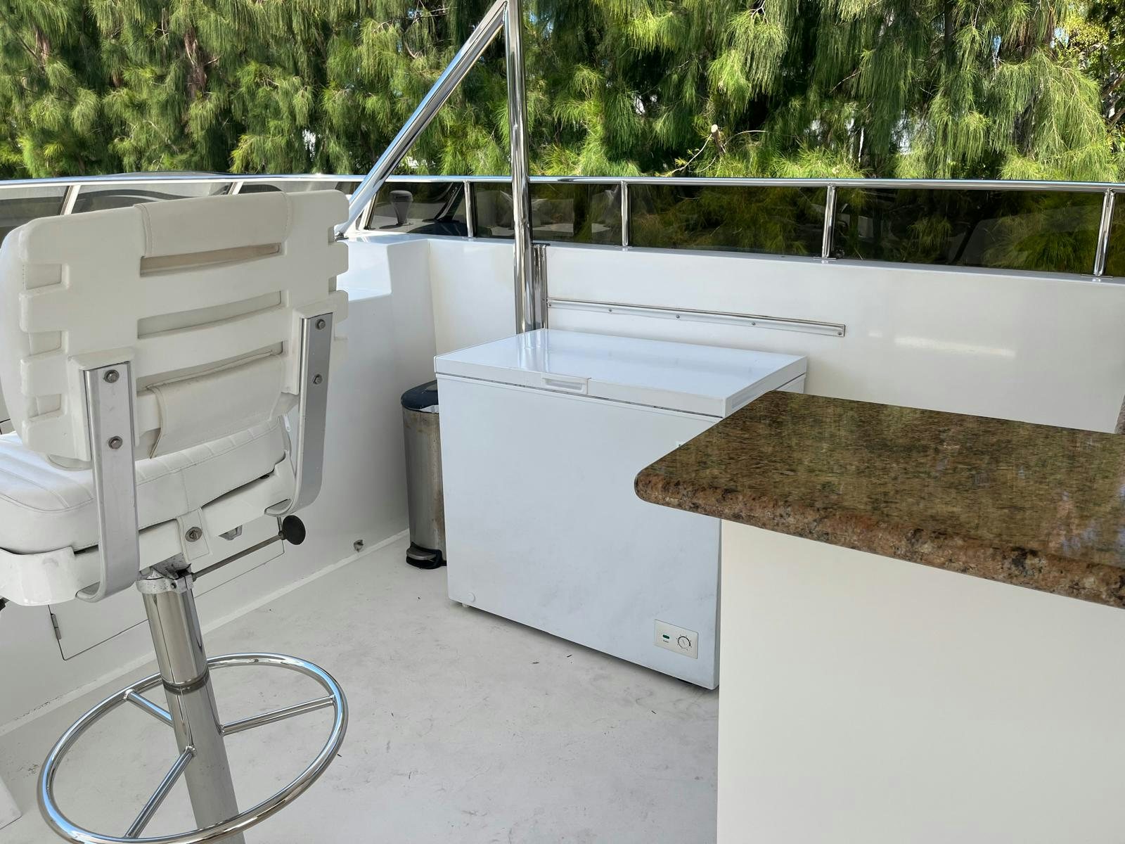 a large white machine aboard SANCTUARY Yacht for Sale