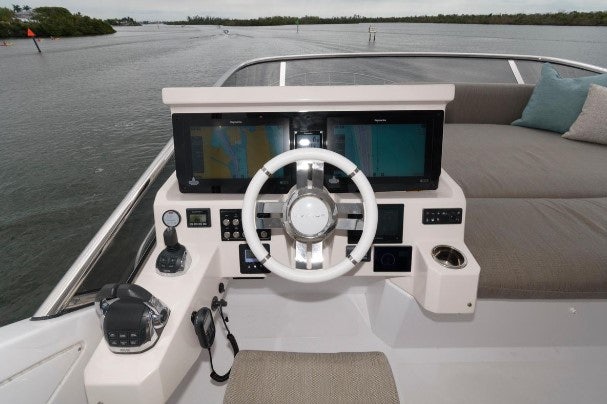 the inside of a car aboard ENDLESS SUMMER Yacht for Sale