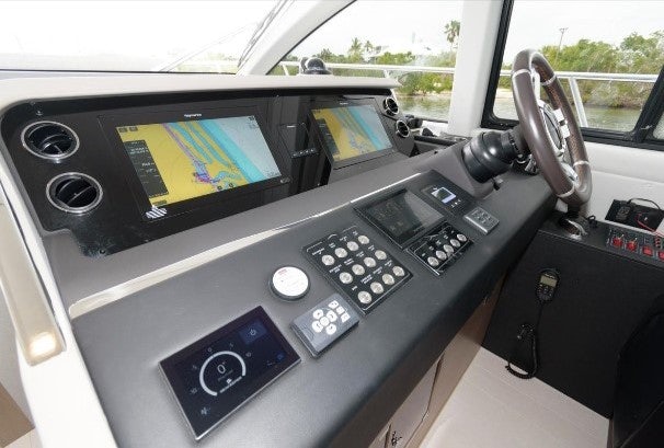 inside of a car aboard ENDLESS SUMMER Yacht for Sale