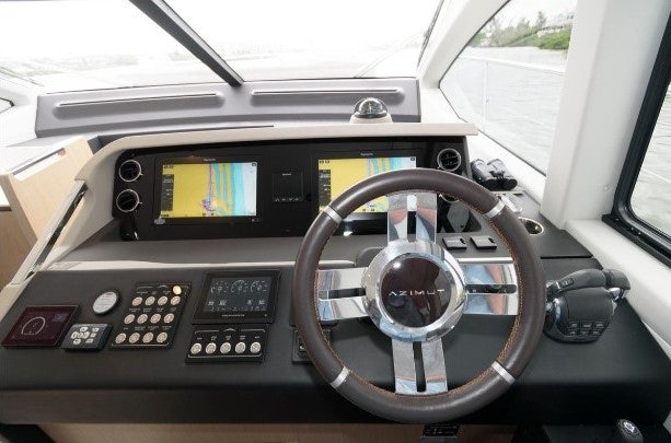 the inside of a car aboard ENDLESS SUMMER Yacht for Sale