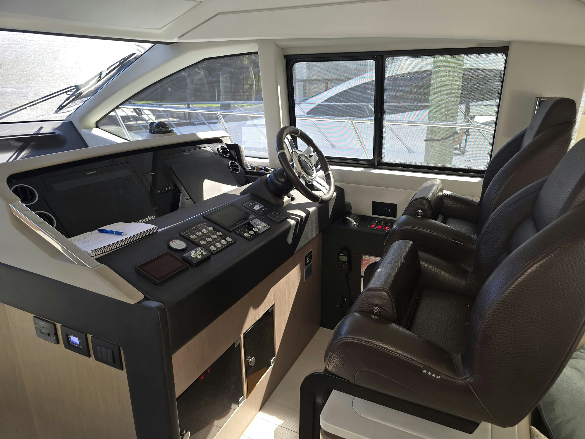 a vehicle with a desk and a chair aboard ENDLESS SUMMER Yacht for Sale