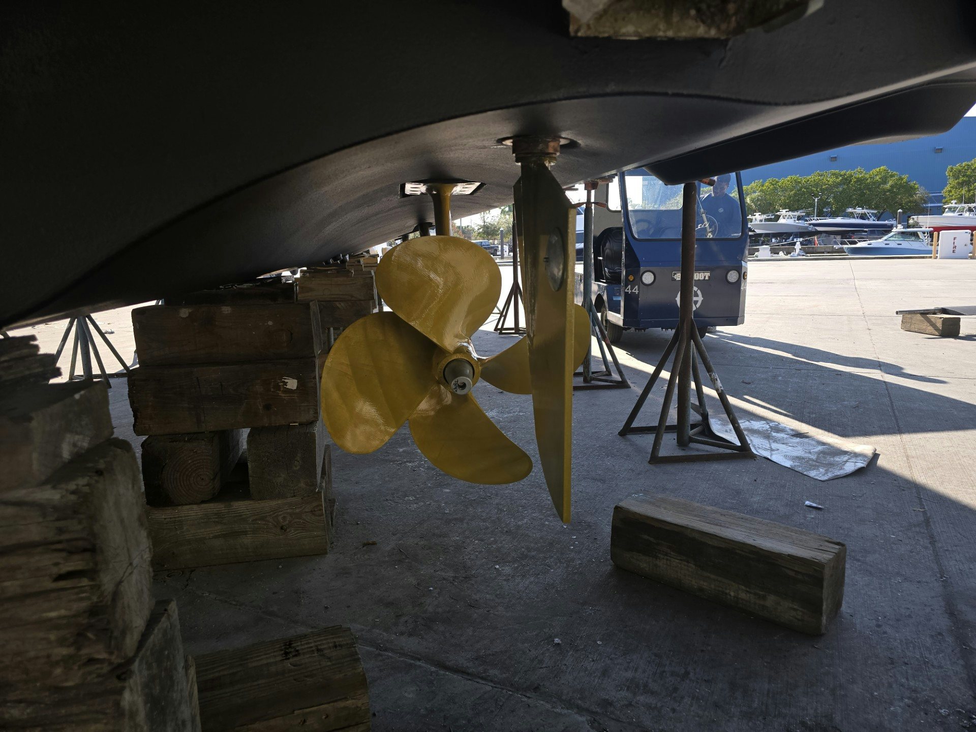 a large yellow telescope aboard ENDLESS SUMMER Yacht for Sale