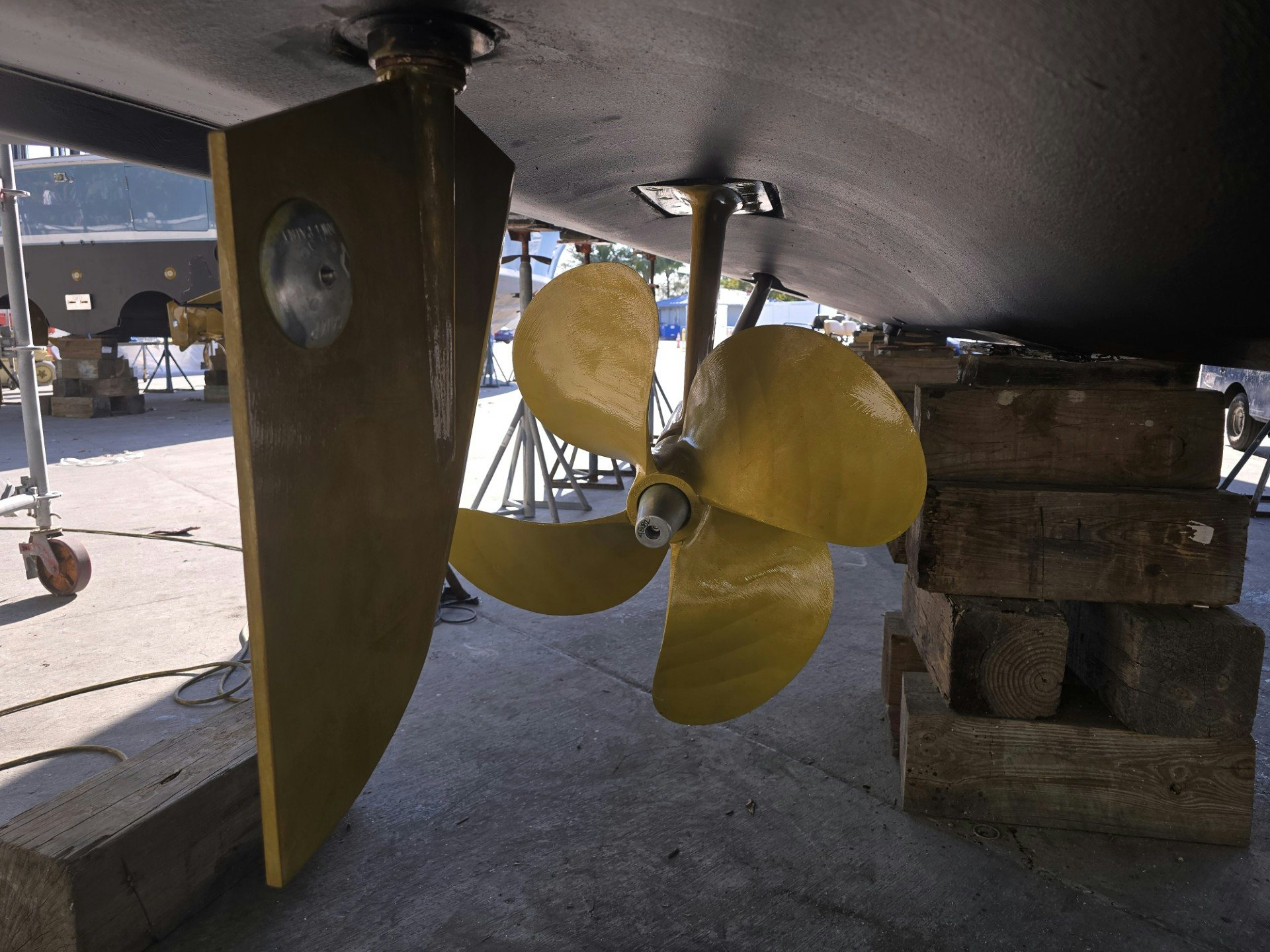 a large yellow metal object aboard ENDLESS SUMMER Yacht for Sale