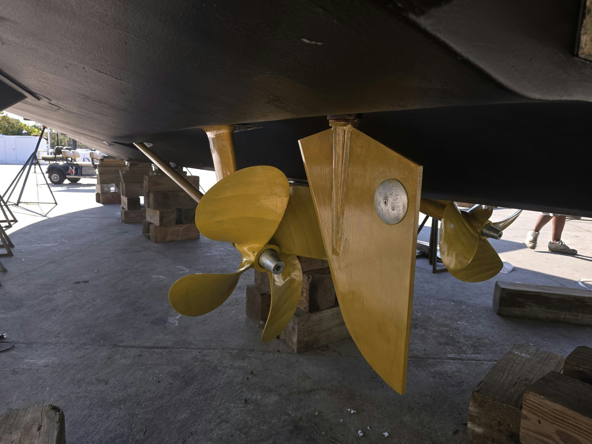 a large yellow machine aboard ENDLESS SUMMER Yacht for Sale