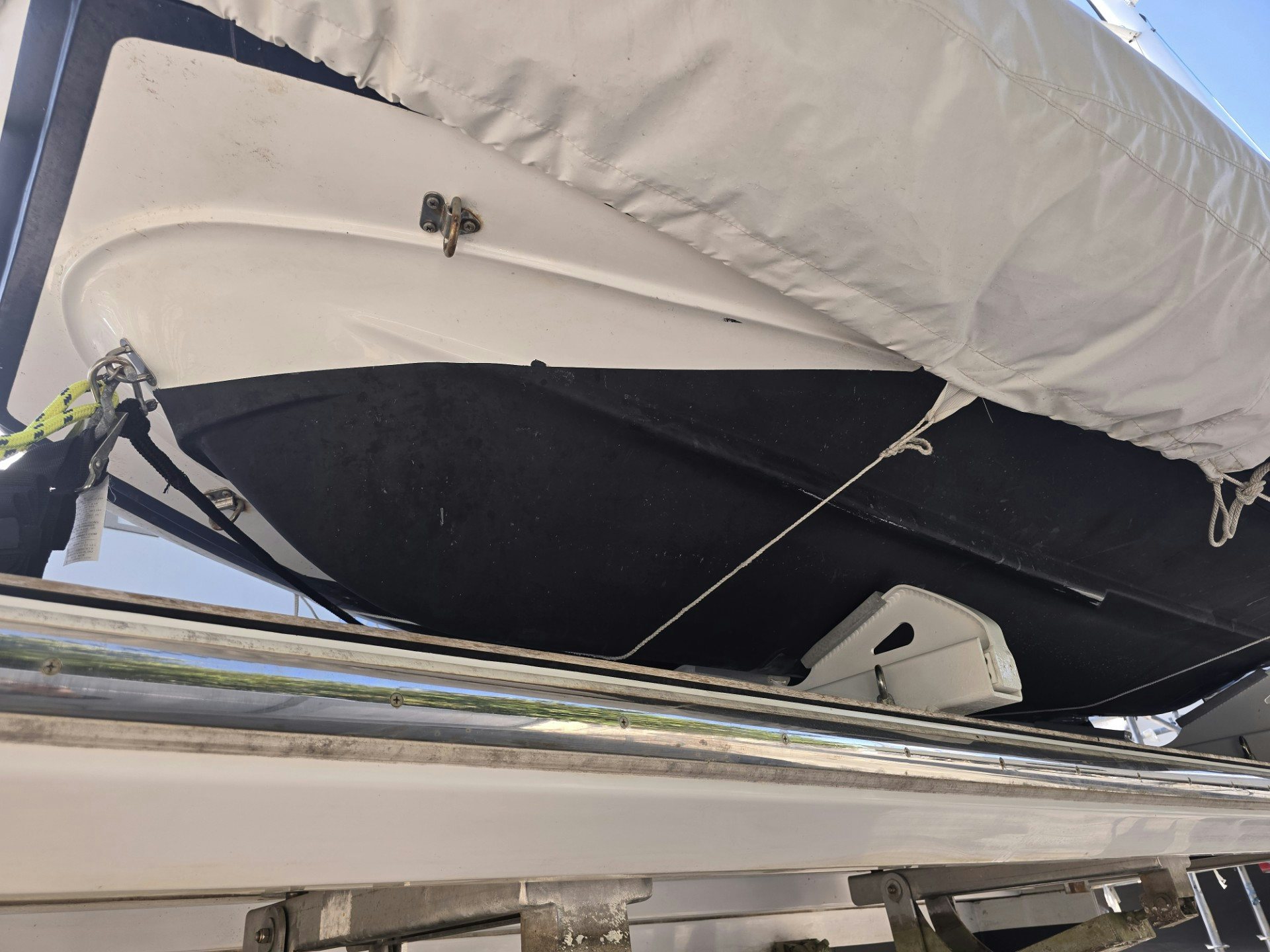 a car with a hood aboard ENDLESS SUMMER Yacht for Sale