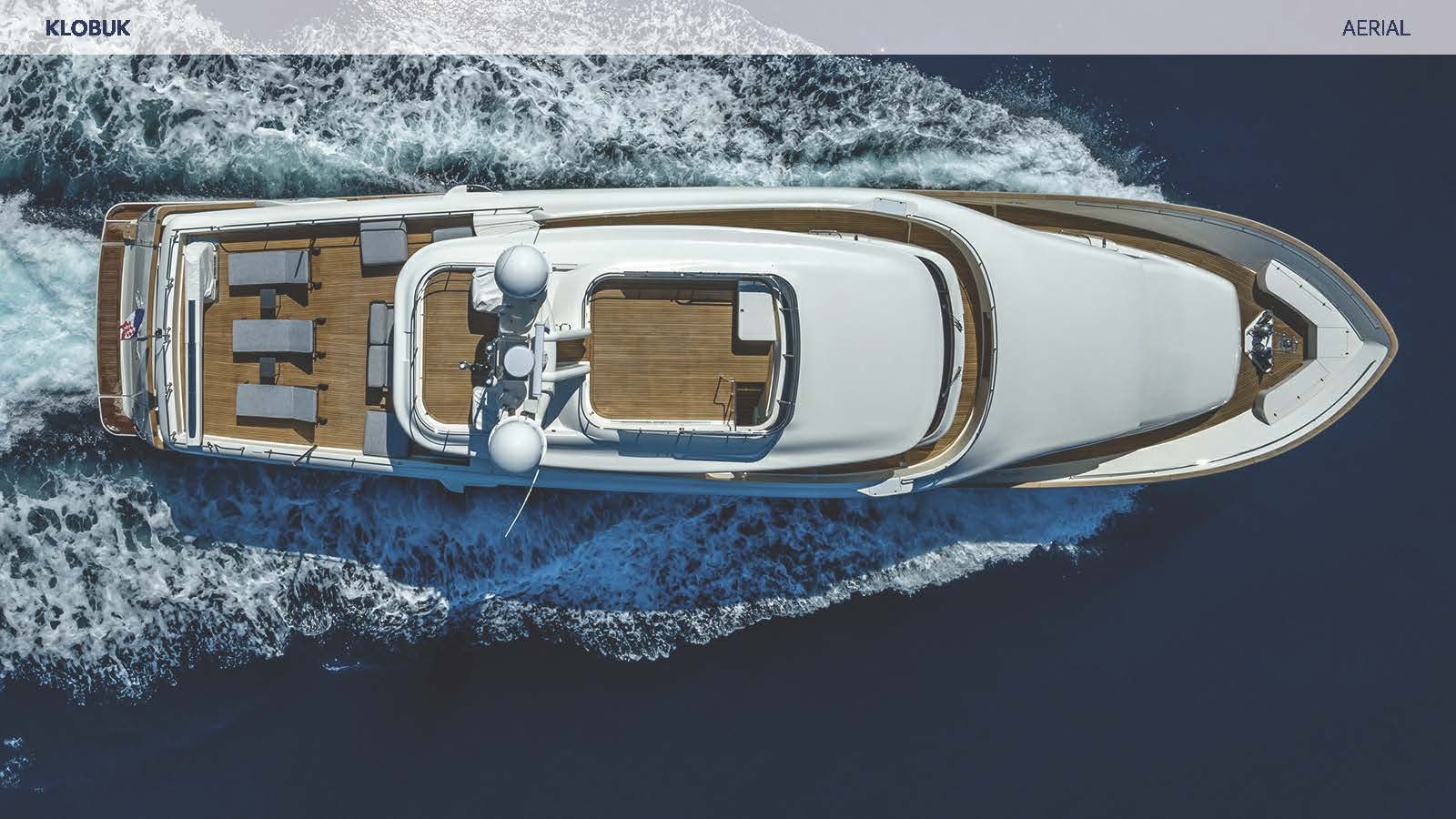 a ship in the water aboard KLOBUK Yacht for Charter