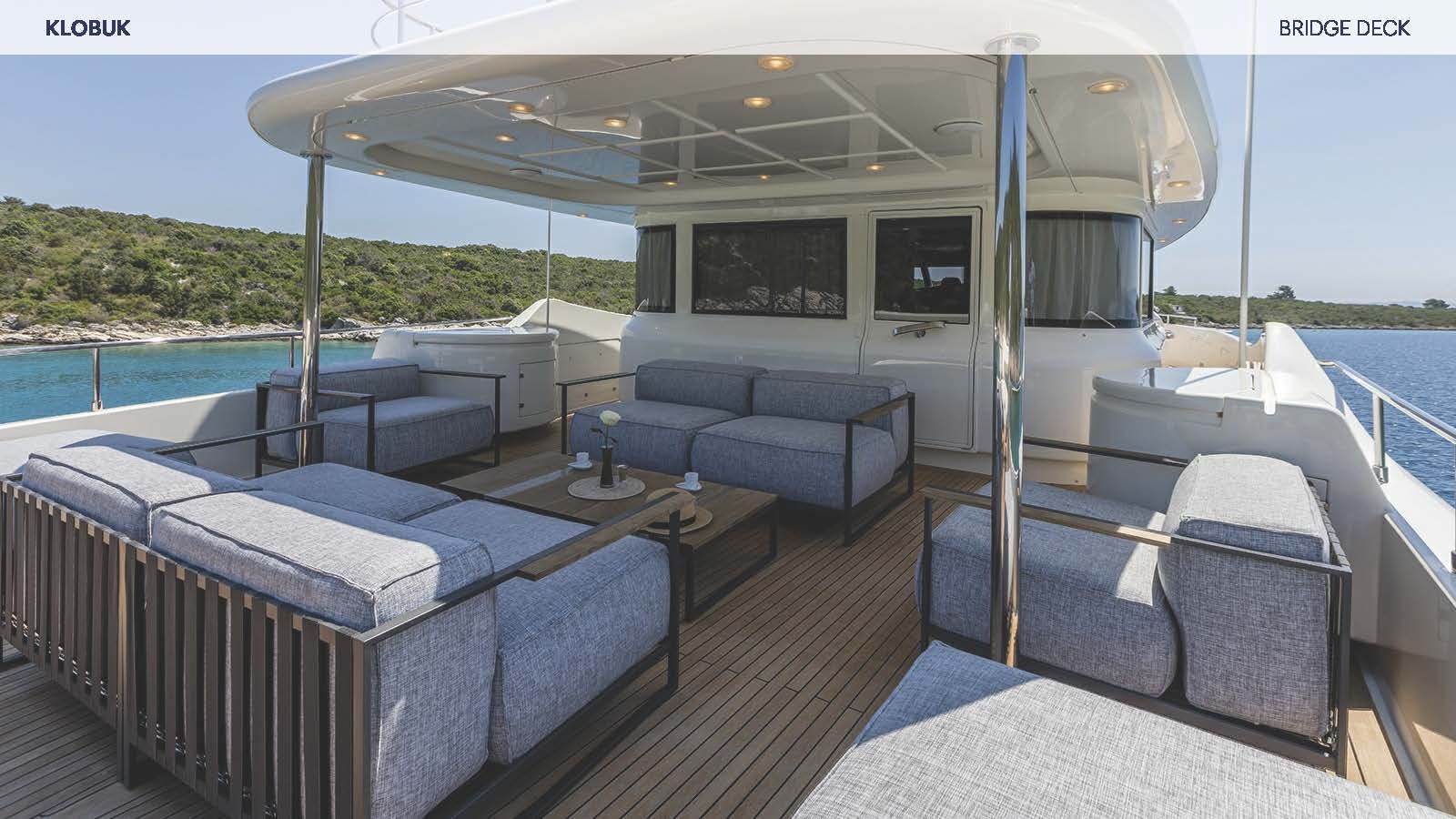 a boat on the water aboard KLOBUK Yacht for Charter