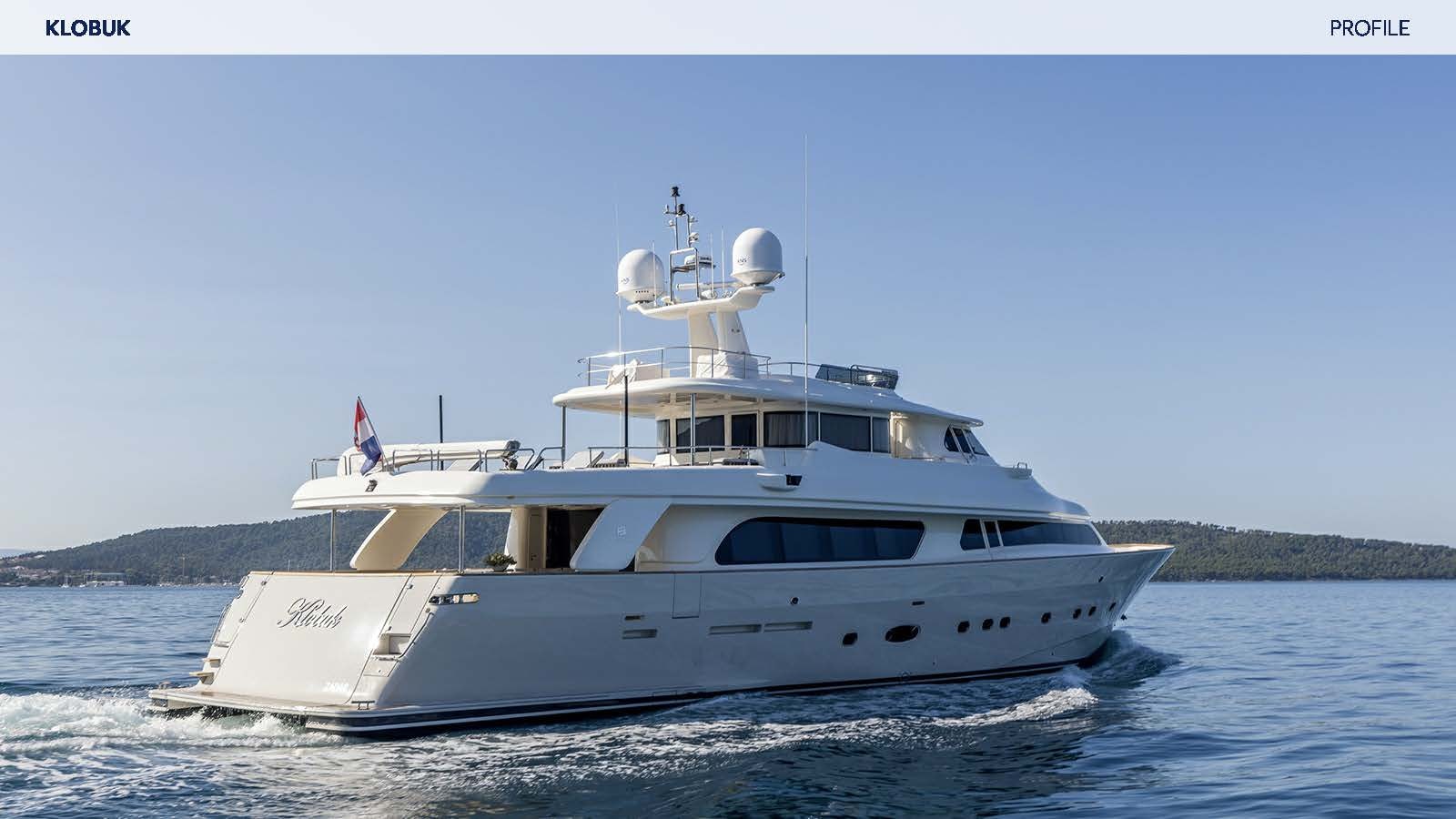 a boat on the water aboard KLOBUK Yacht for Charter