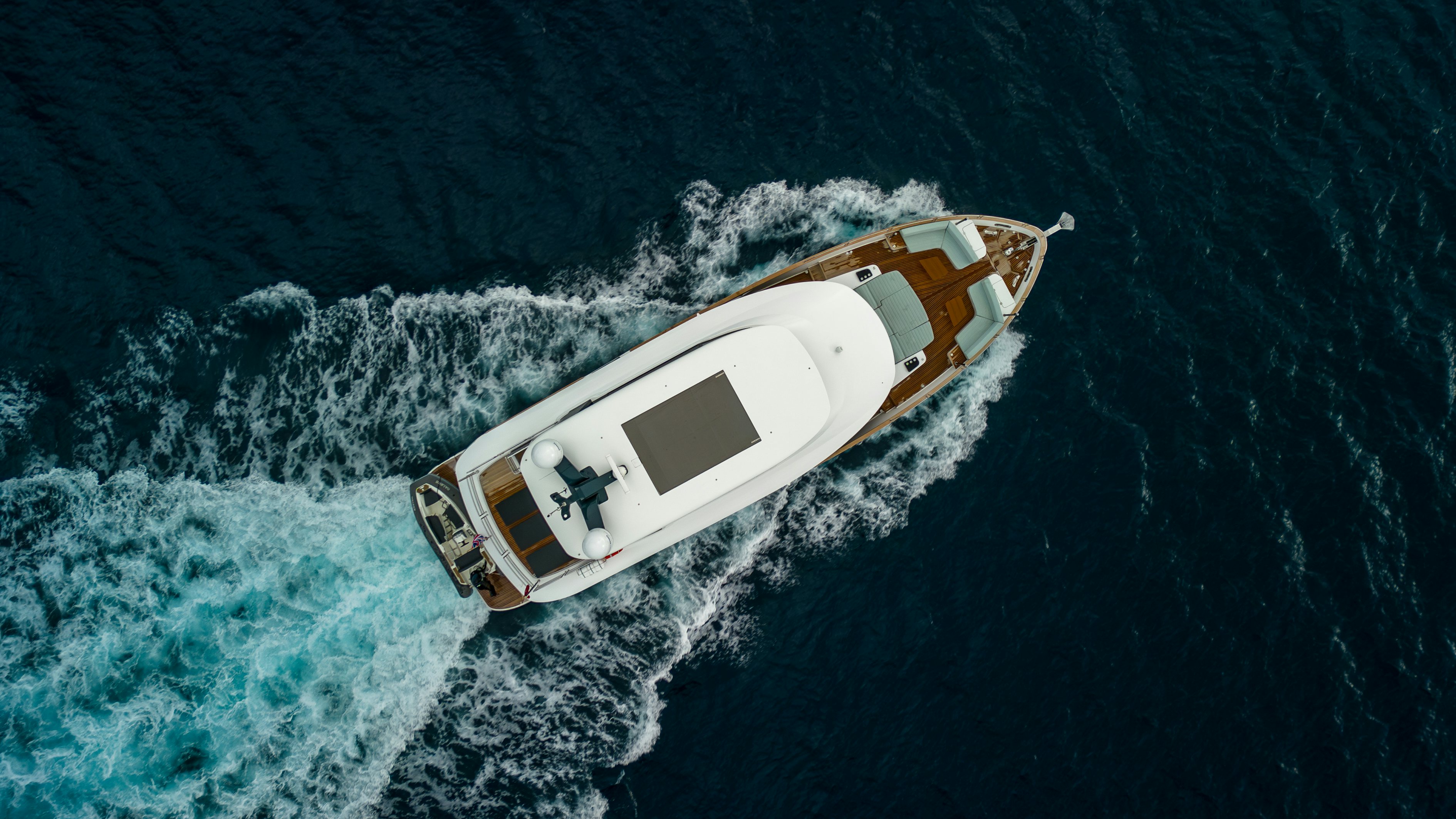 a space ship in the ocean aboard GALENE IV Yacht for Sale