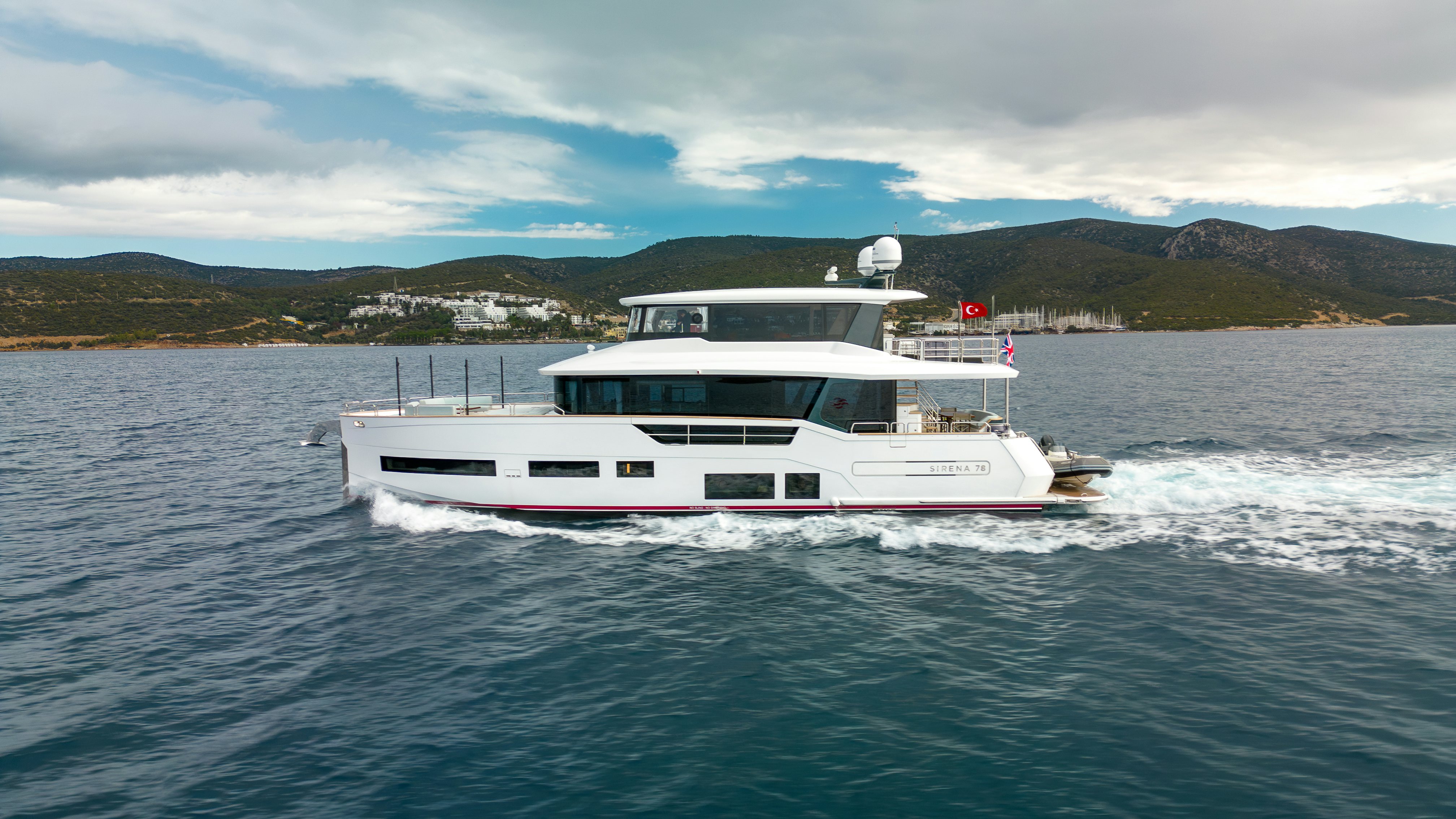a boat on the water aboard GALENE IV Yacht for Sale