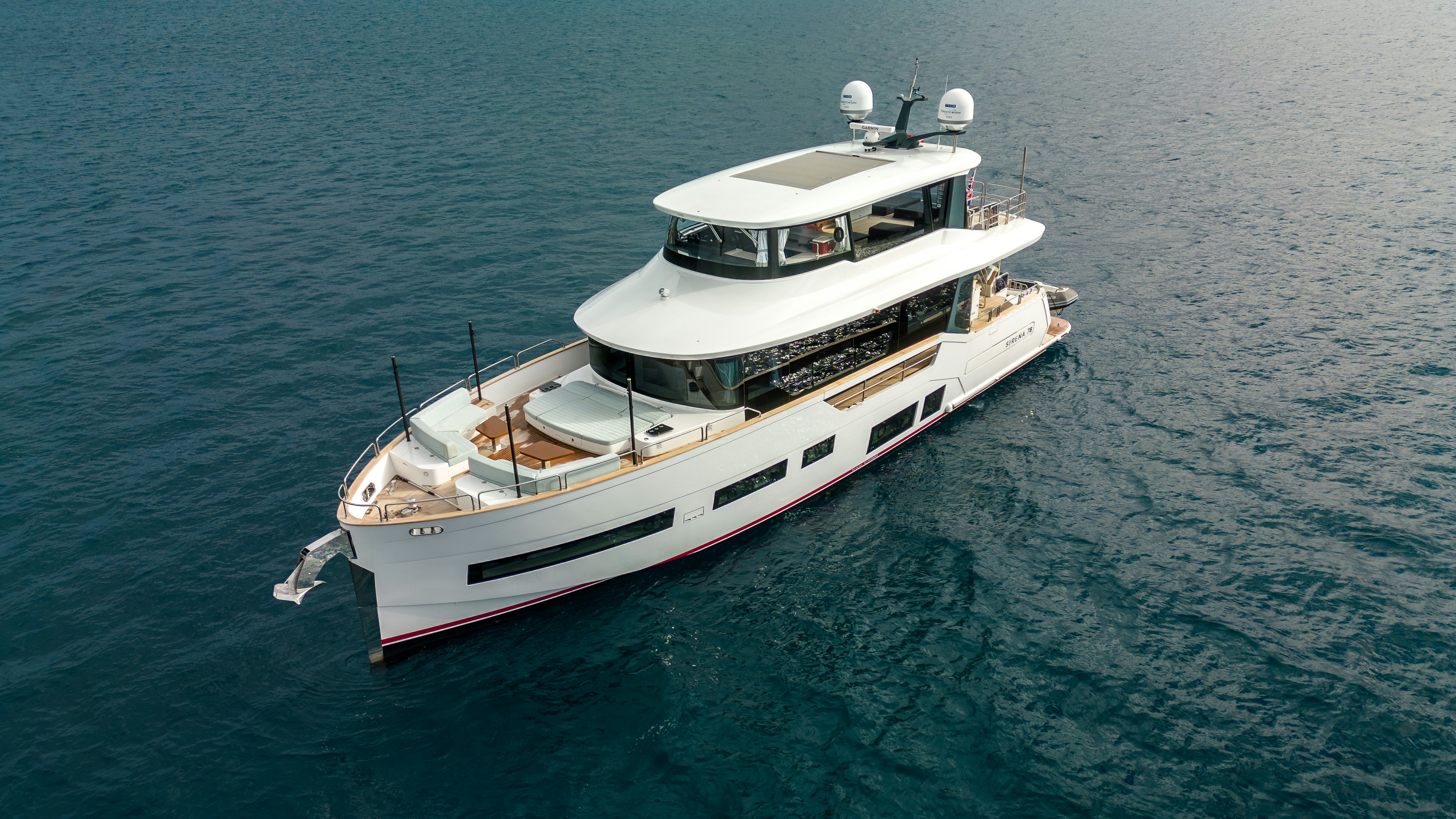 a boat in the water aboard GALENE IV Yacht for Sale