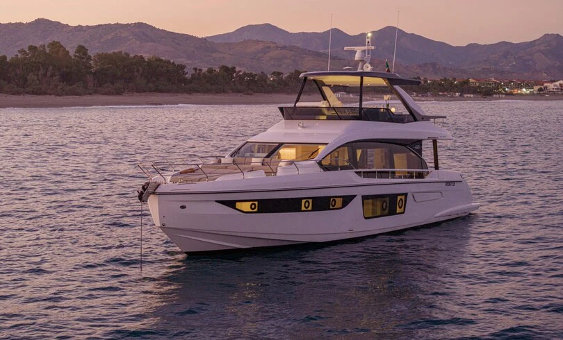 a boat on the water aboard SBK Yacht for Charter