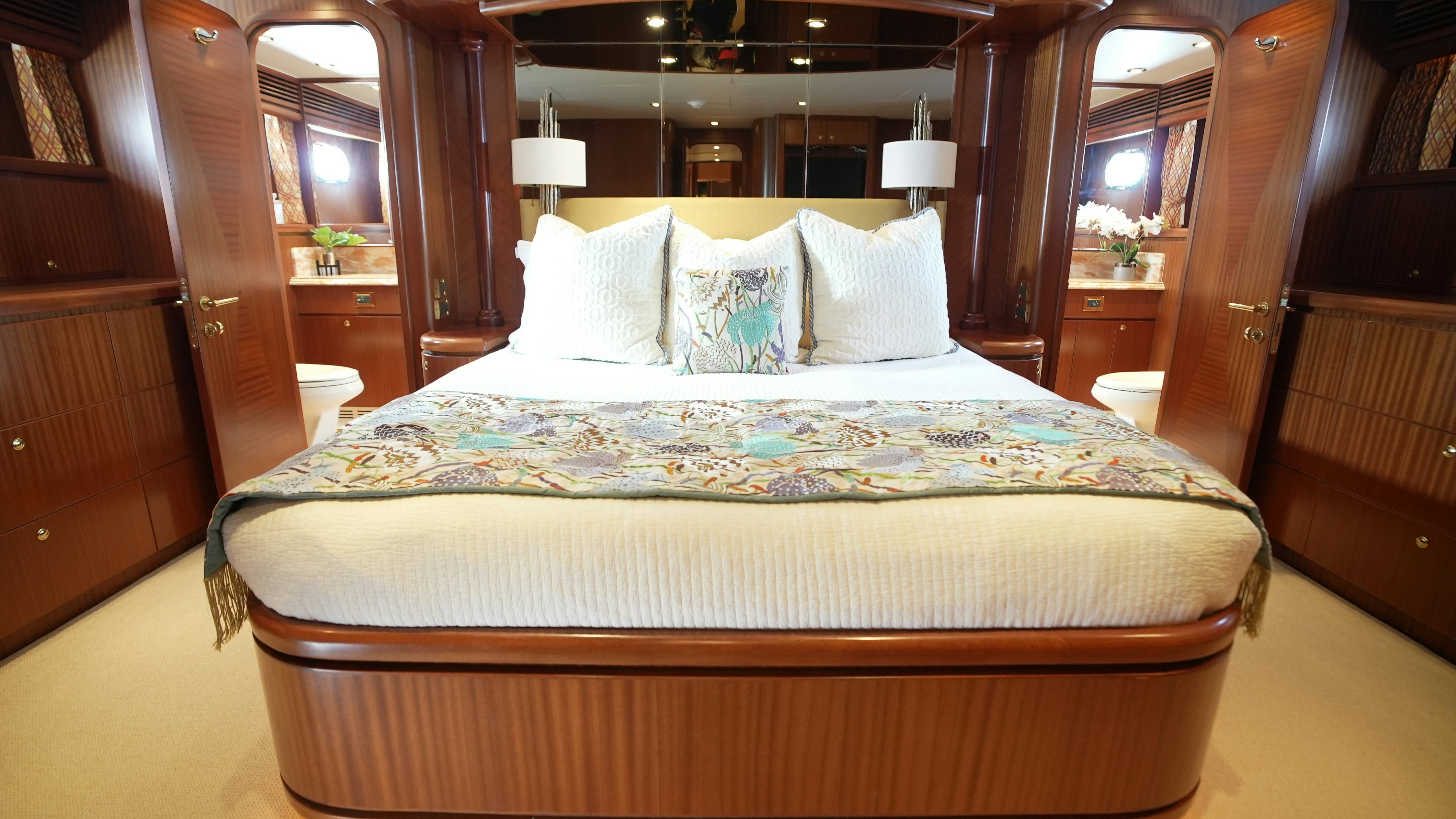 a bed in a cabin aboard SEA 2 SEA Yacht for Sale