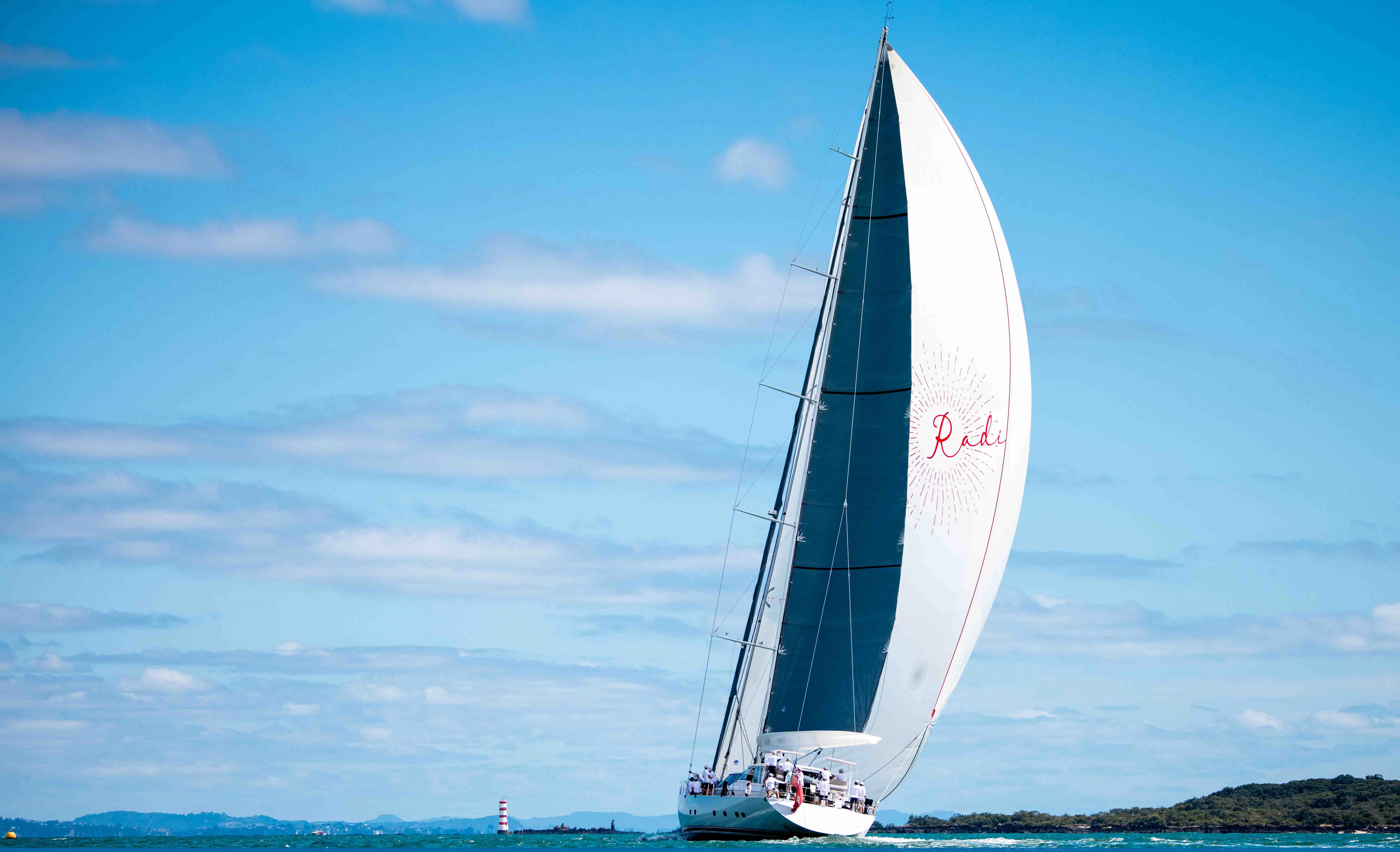 a sailboat on the water aboard RADIANCE Yacht for Charter