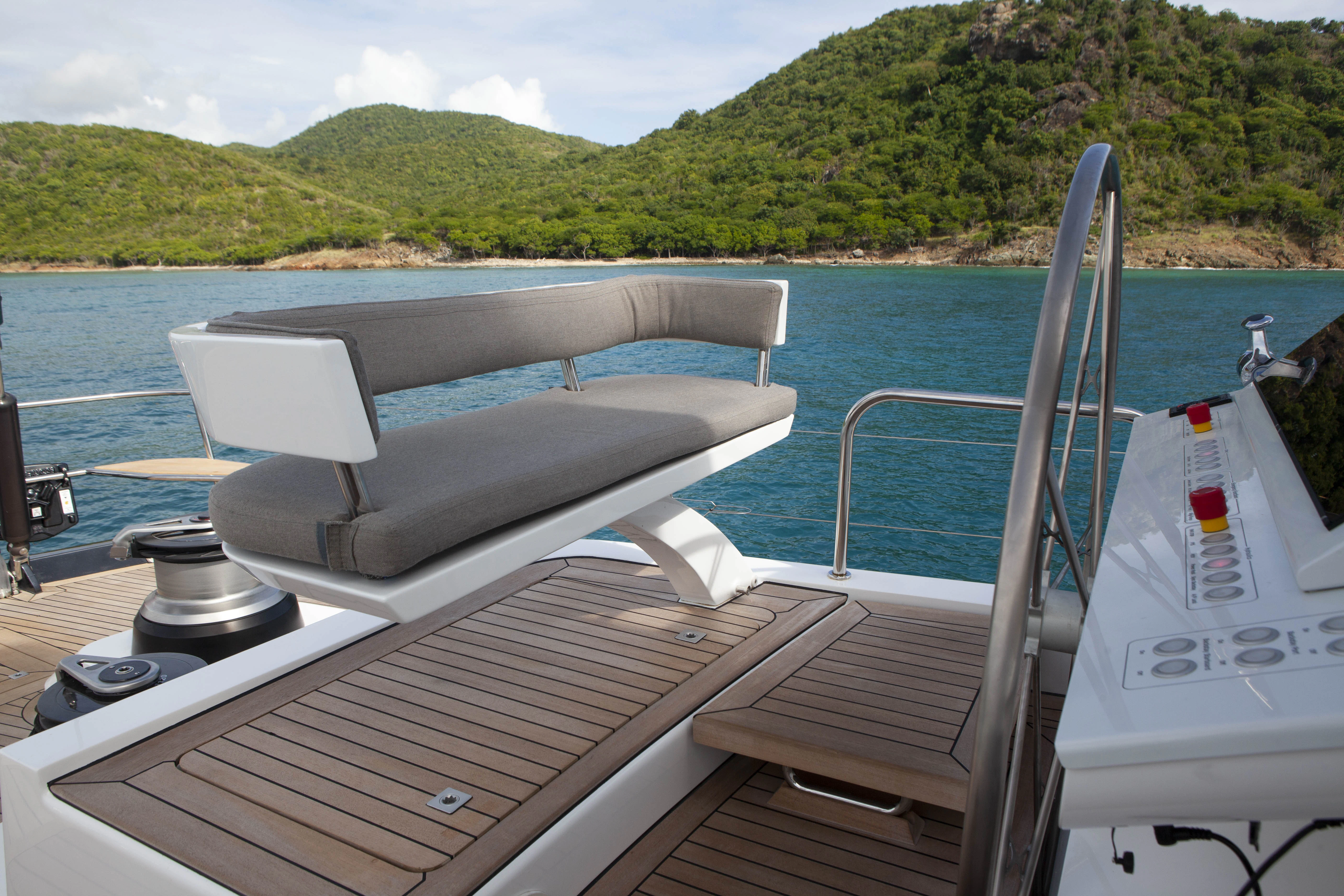 a boat on the water aboard RADIANCE Yacht for Charter