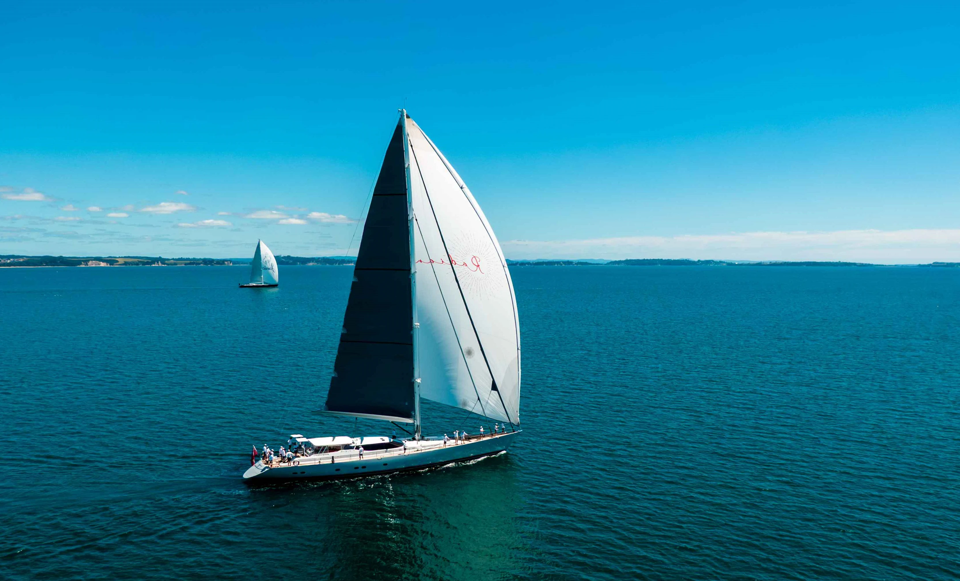 a sailboat on the water aboard RADIANCE Yacht for Charter