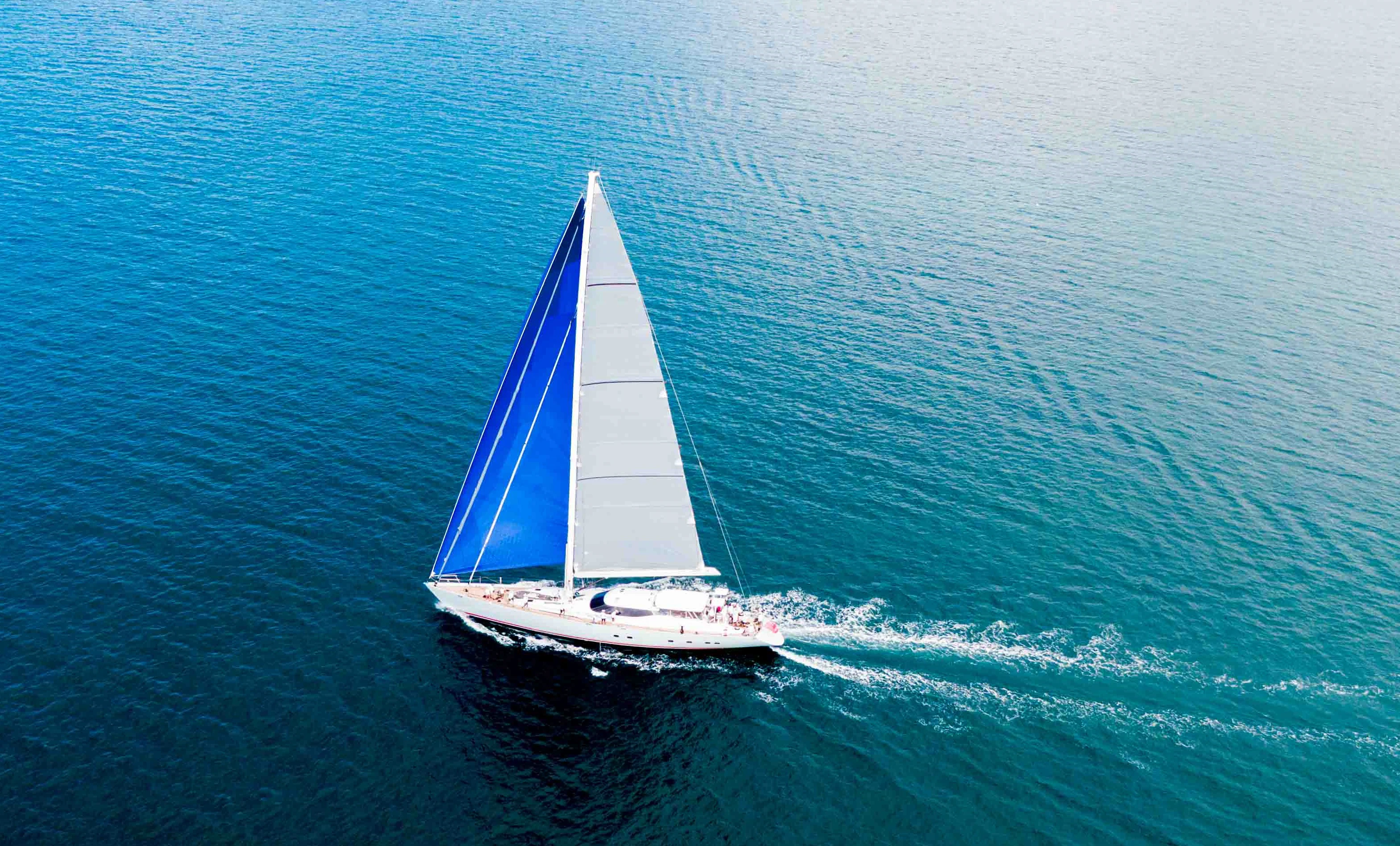 a sailboat on the water aboard RADIANCE Yacht for Charter