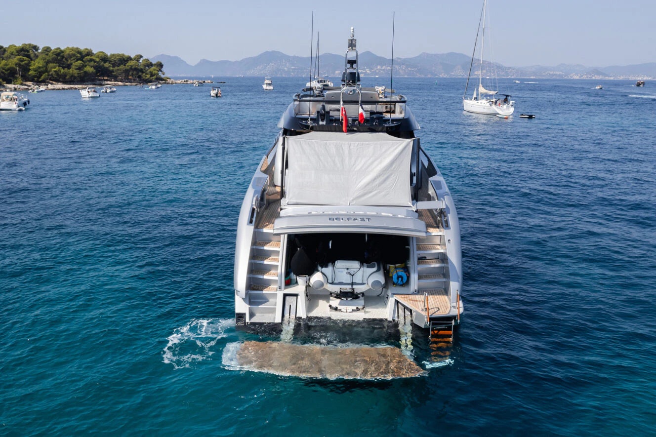 a boat on the water aboard XANADU 76 Yacht for Sale
