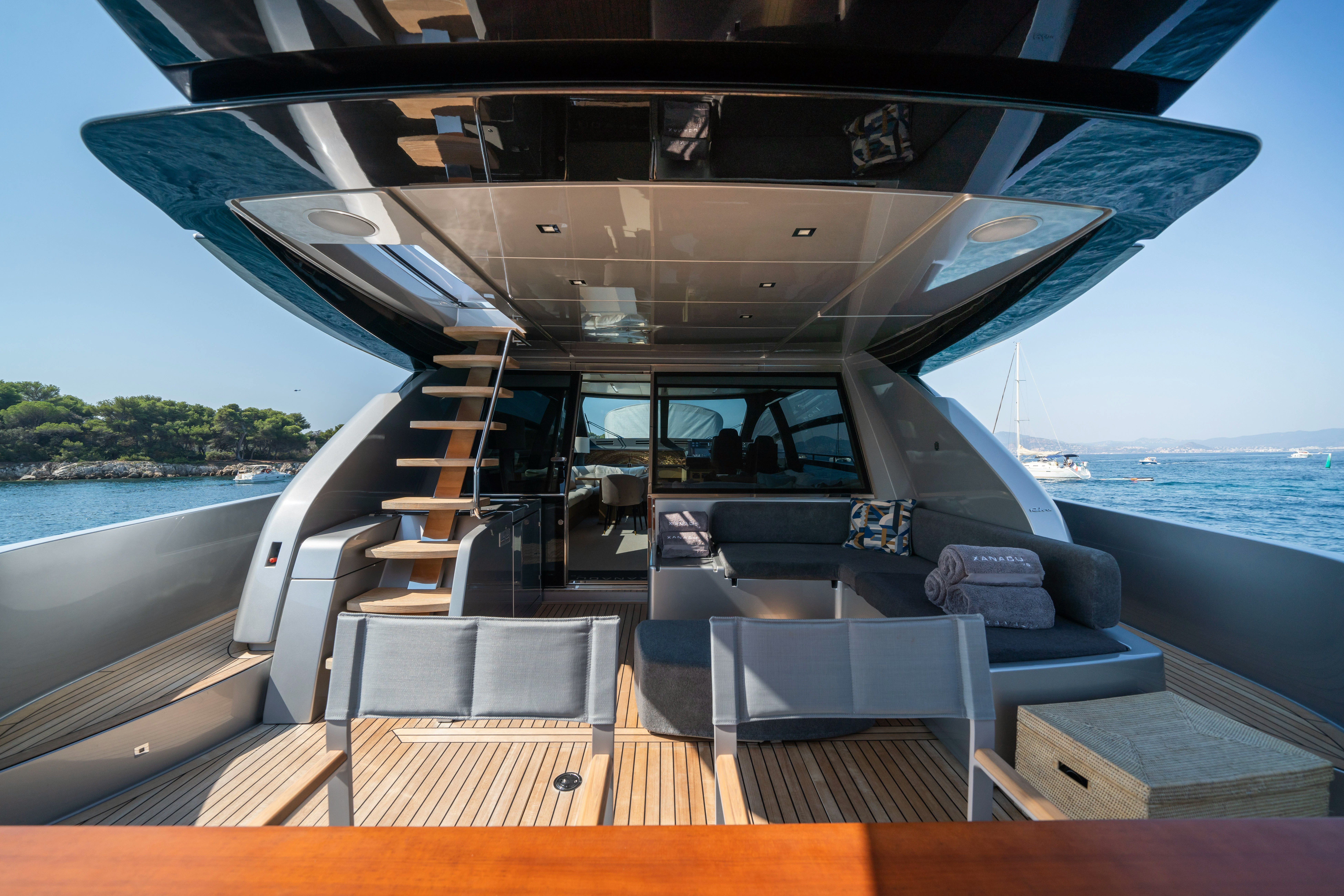 a boat on the water aboard XANADU 76 Yacht for Sale