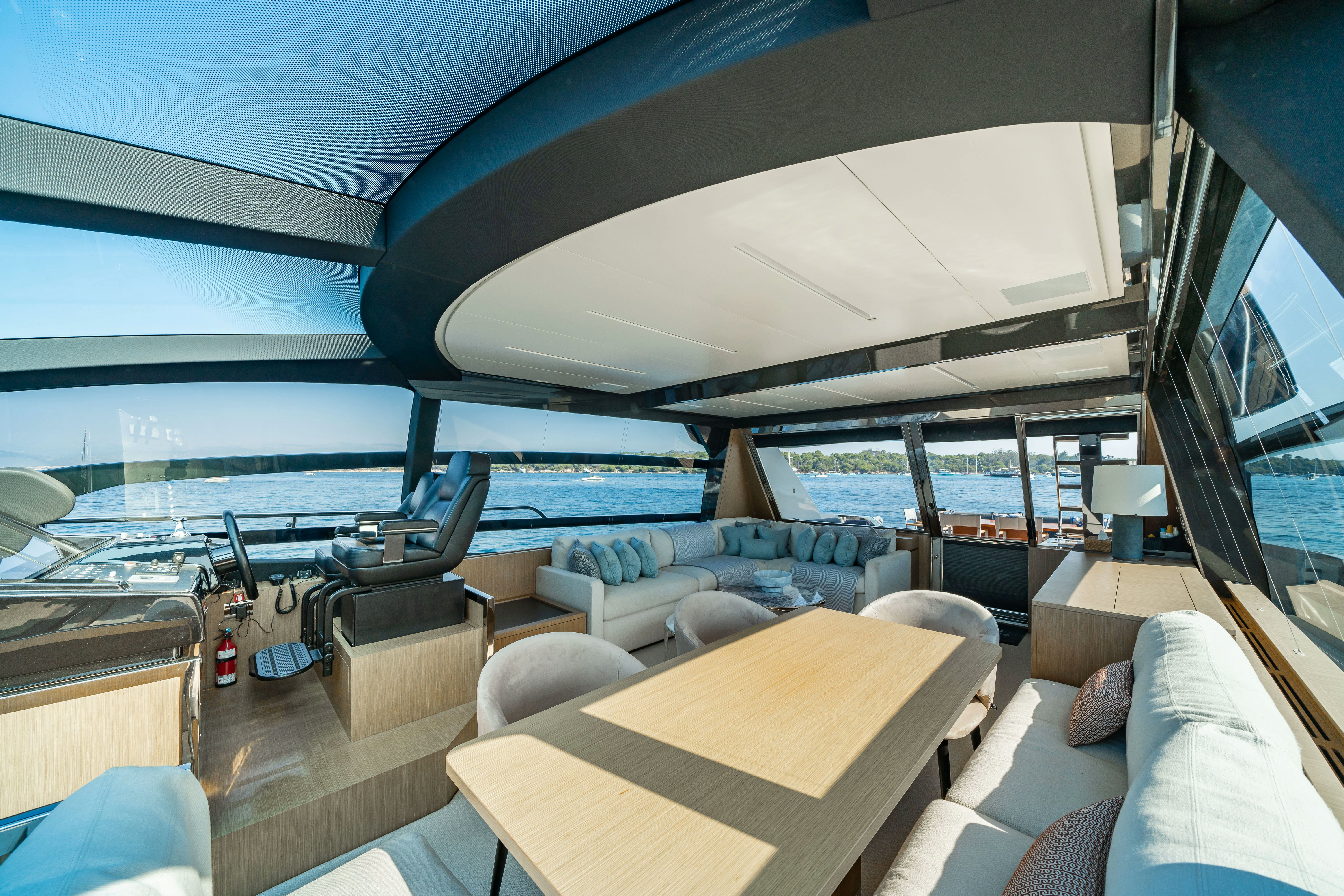 inside of a boat aboard XANADU 76 Yacht for Sale