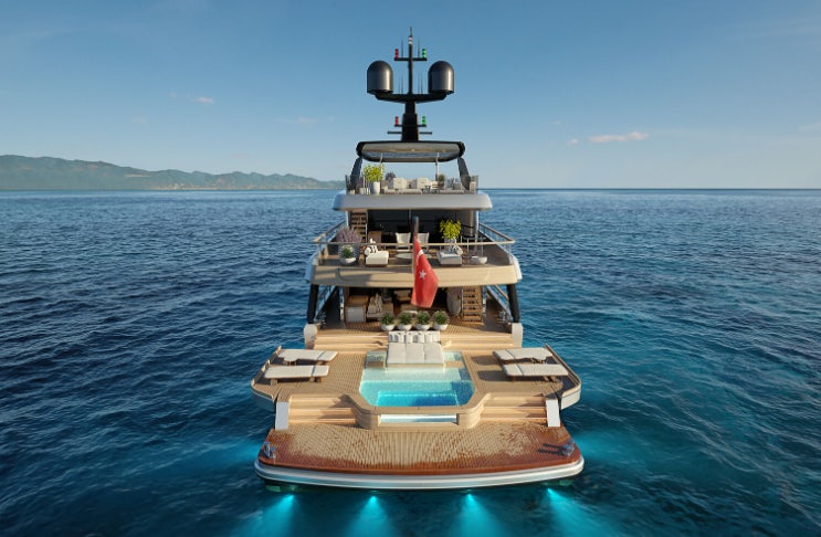 a boat in the water aboard SIRENA 42M/01 Yacht for Sale