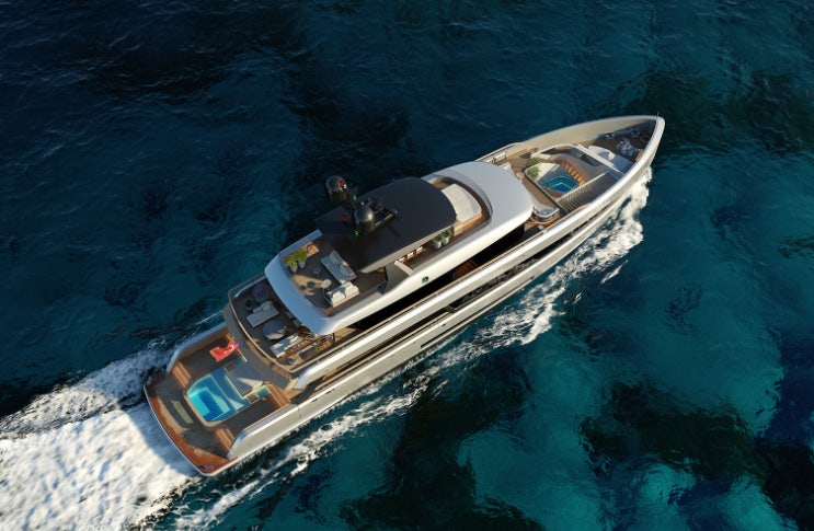 a boat in the water aboard SIRENA 42M/01 Yacht for Sale