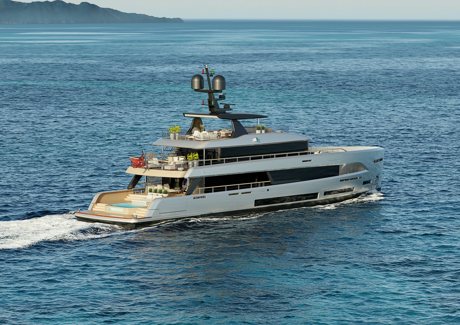 a boat on the water aboard SIRENA 42M/01 Yacht for Sale