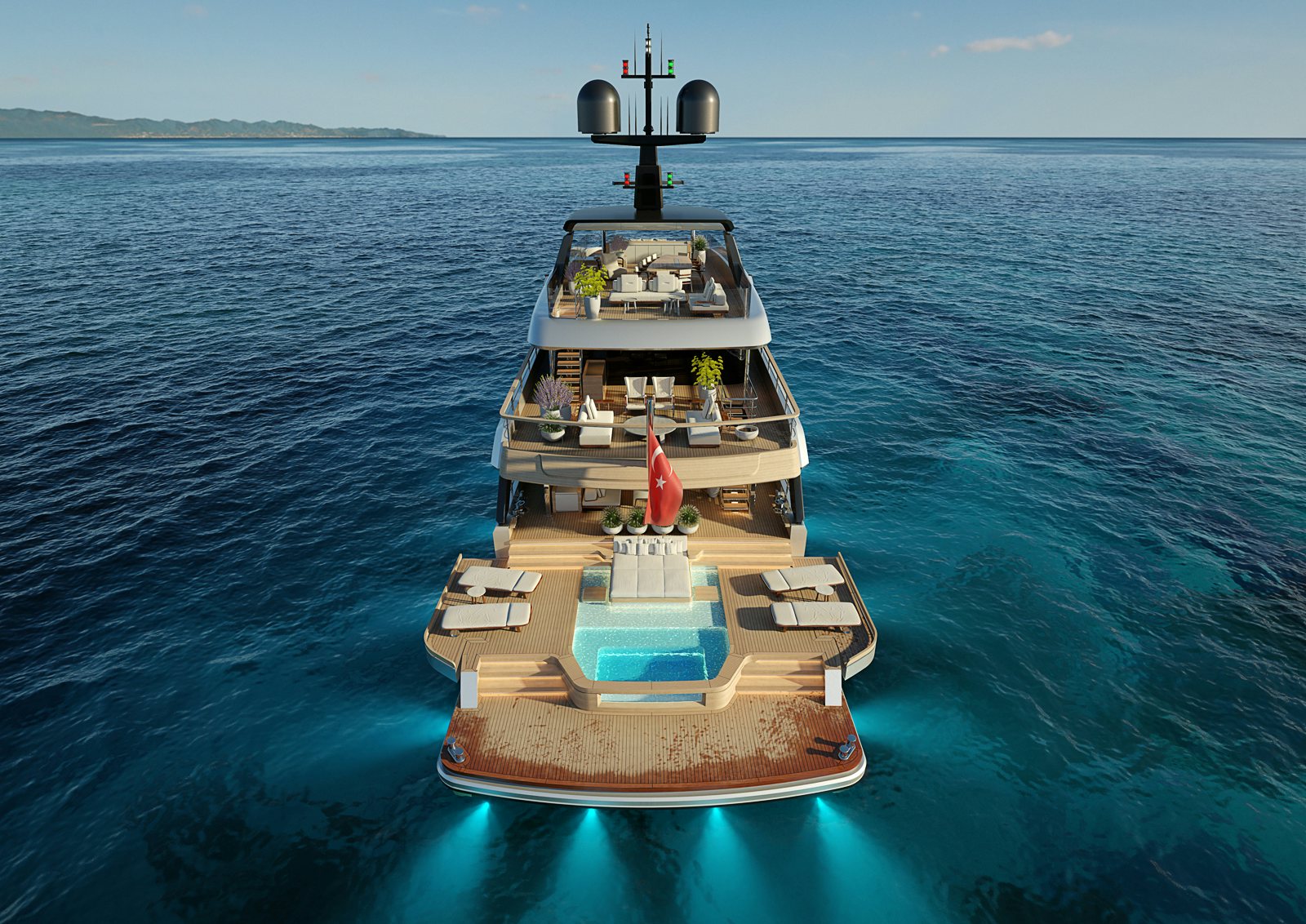 a boat in the water aboard SIRENA 42M/01 Yacht for Sale