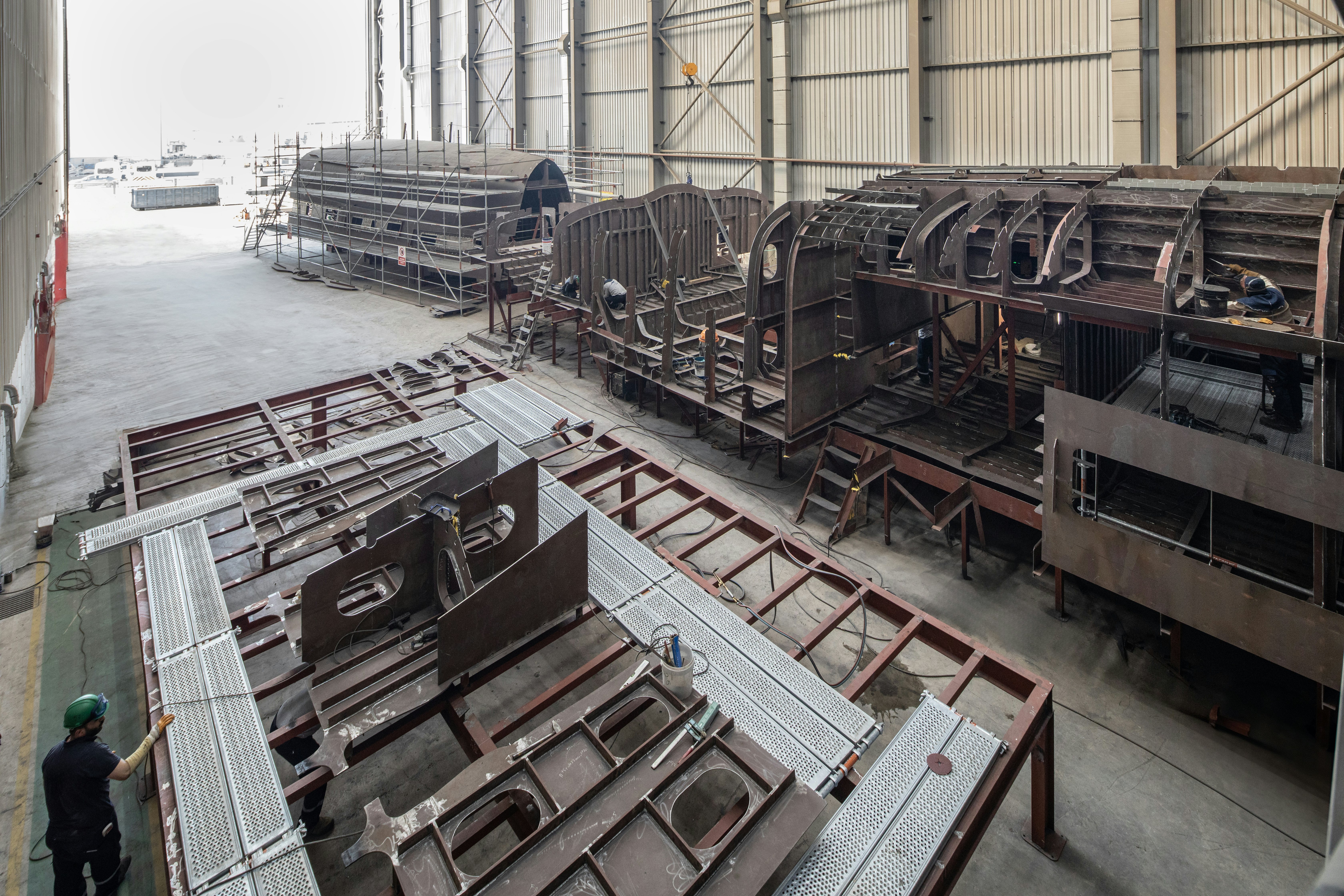 a large metal factory aboard SIRENA 42M/01 Yacht for Sale