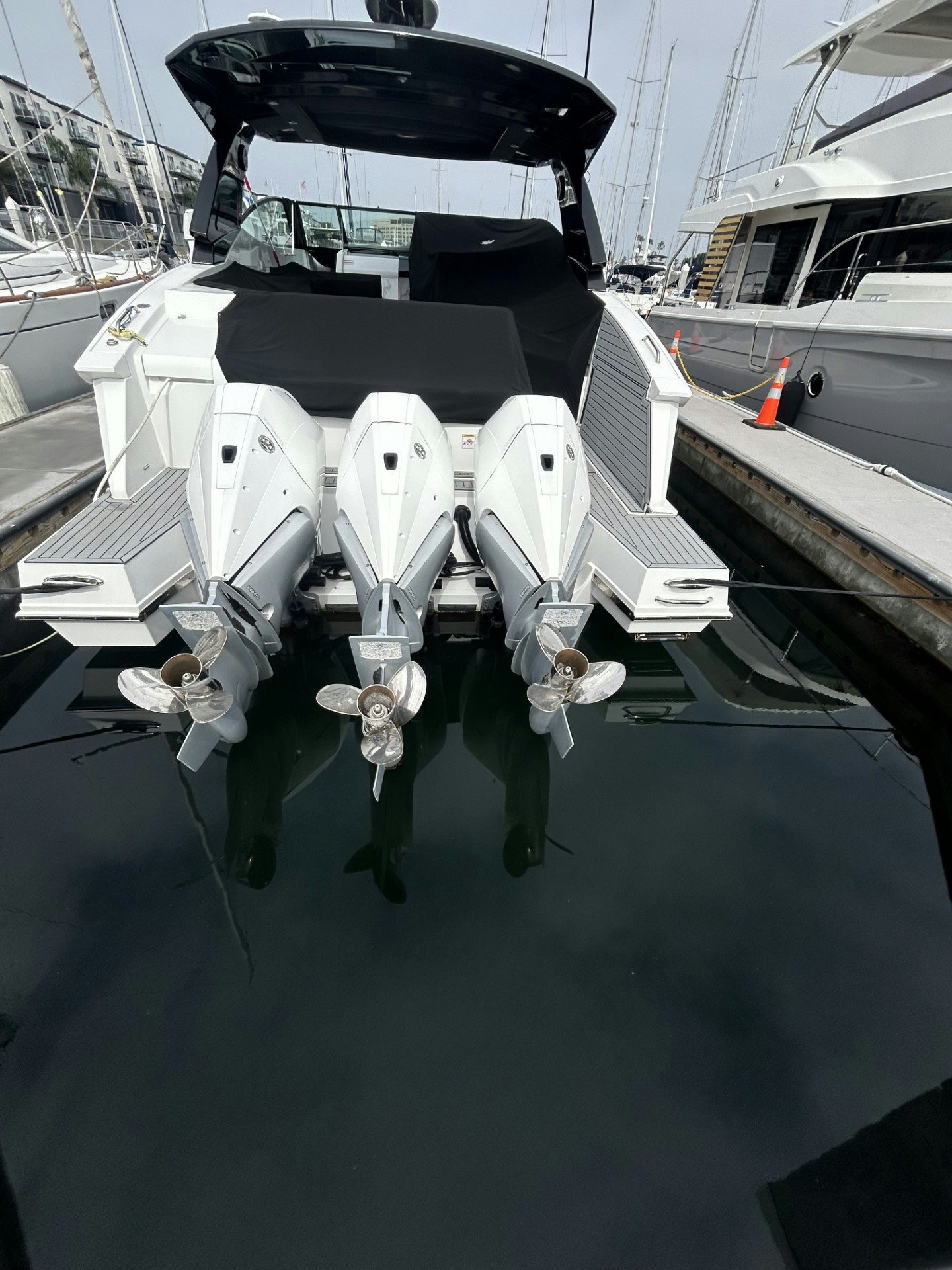 a boat in the water aboard TRUE Yacht for Sale