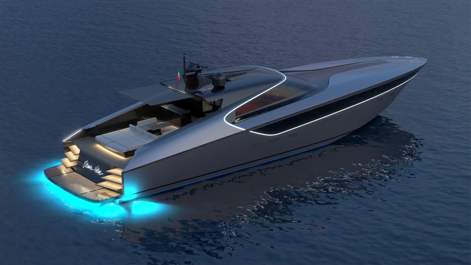 a boat on the water aboard 80 VELOCE Yacht for Sale