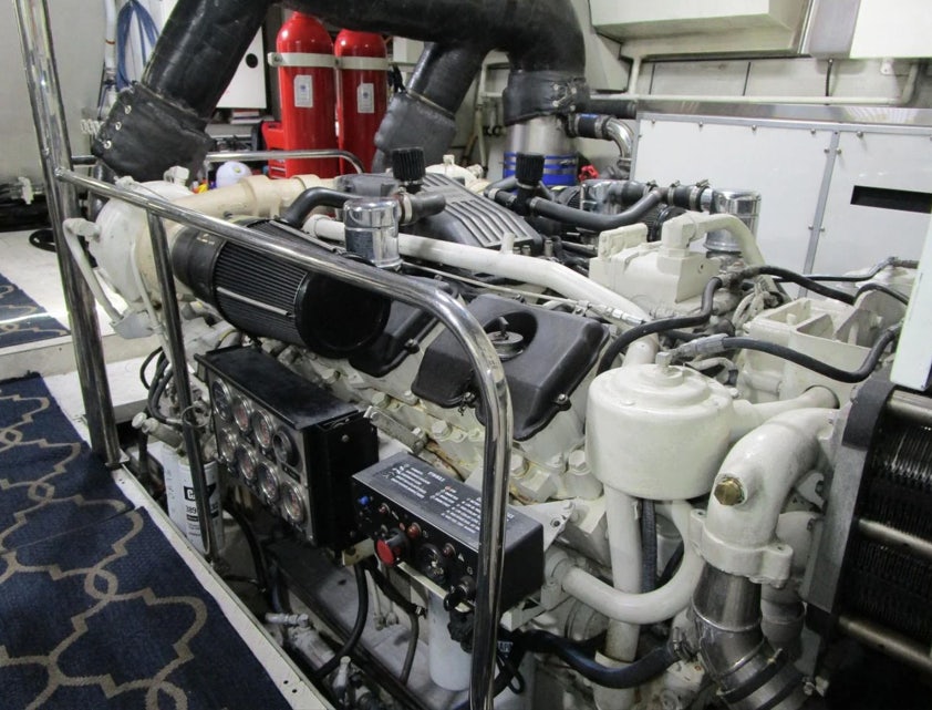 a machine with wires aboard FANCIER NANCI Yacht for Sale