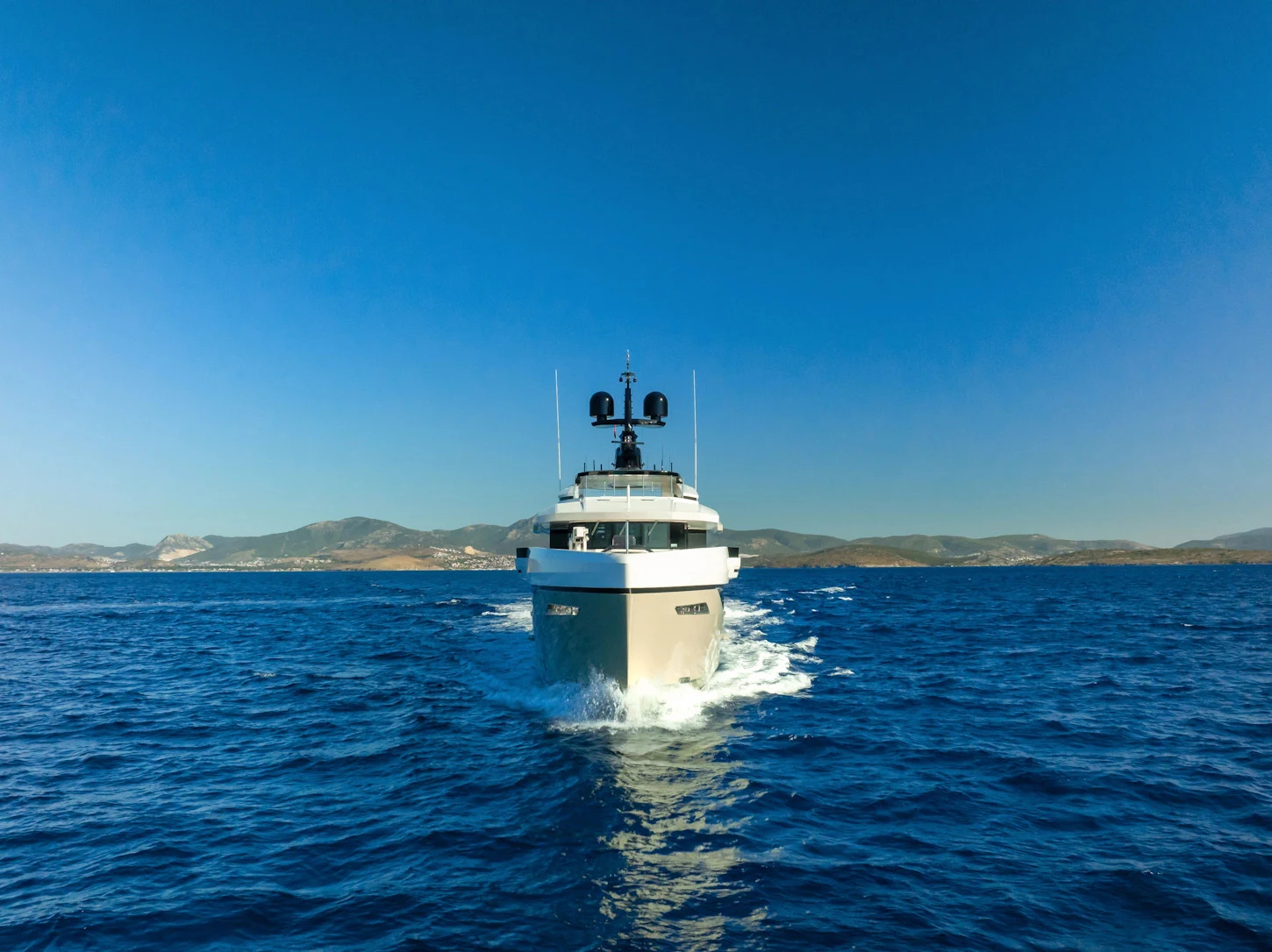 a boat on the water aboard ETERNAL SPARK Yacht for Charter