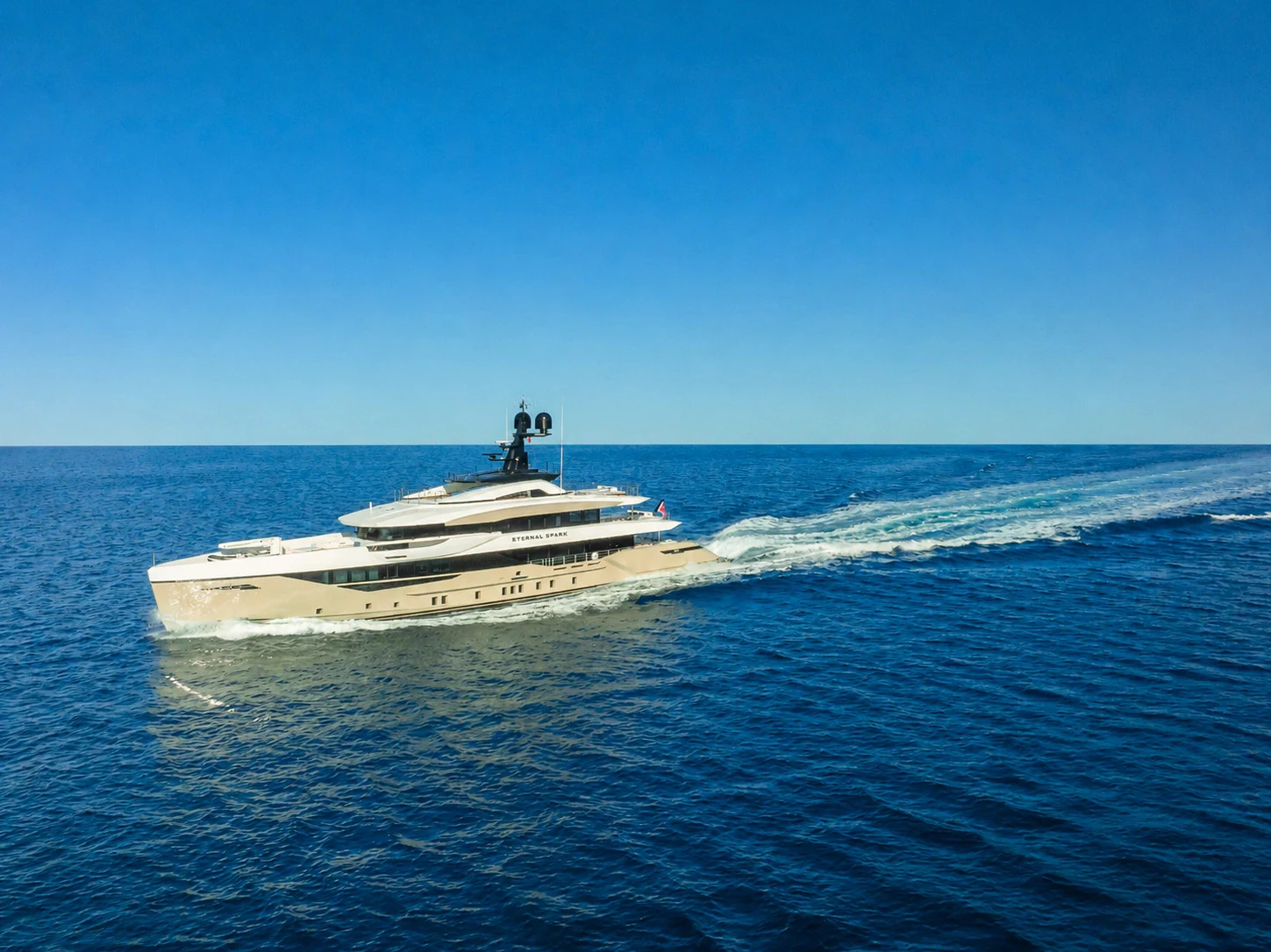 a boat in the water aboard ETERNAL SPARK Yacht for Charter